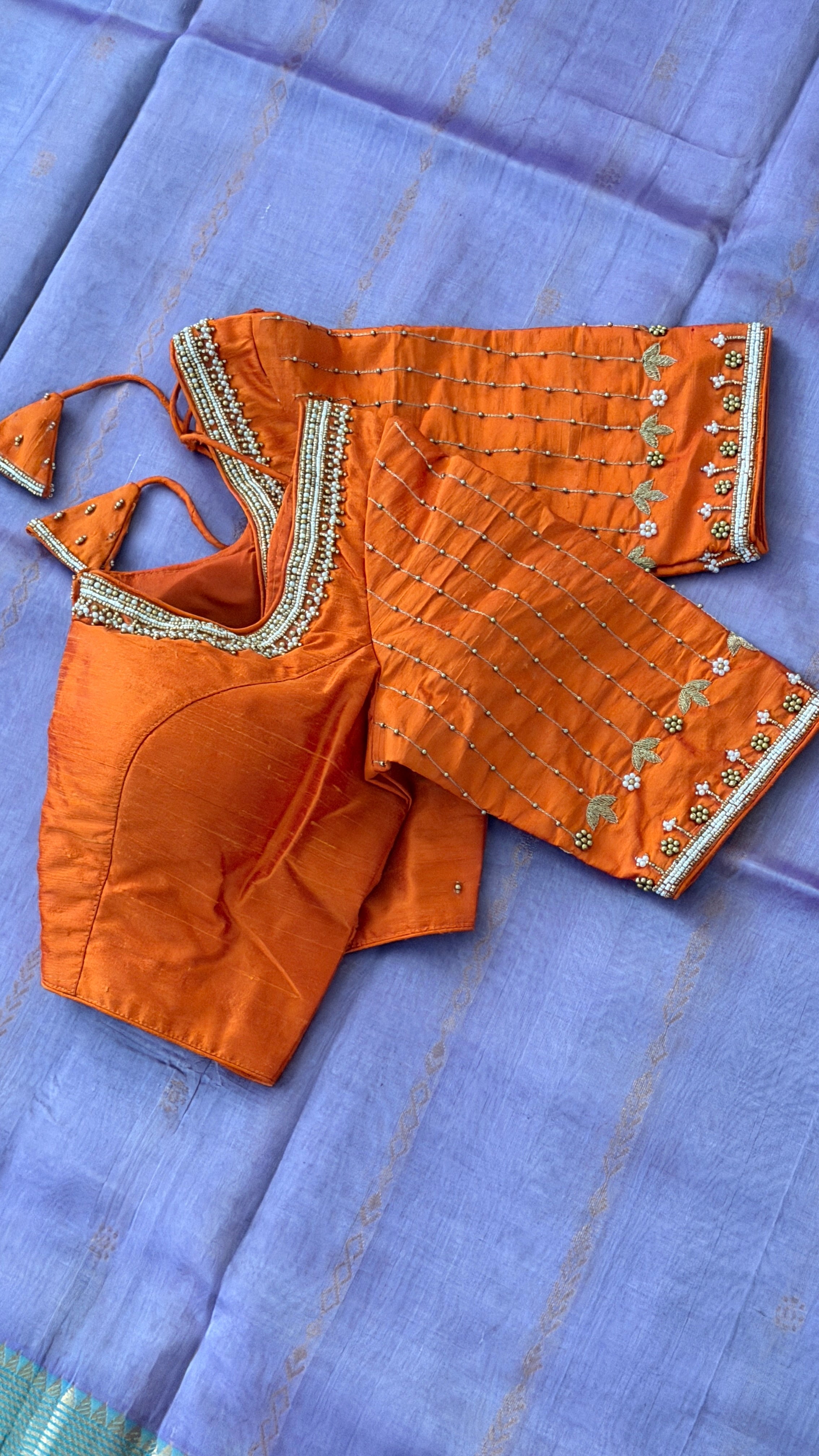 Orange Vine Drop Blouse