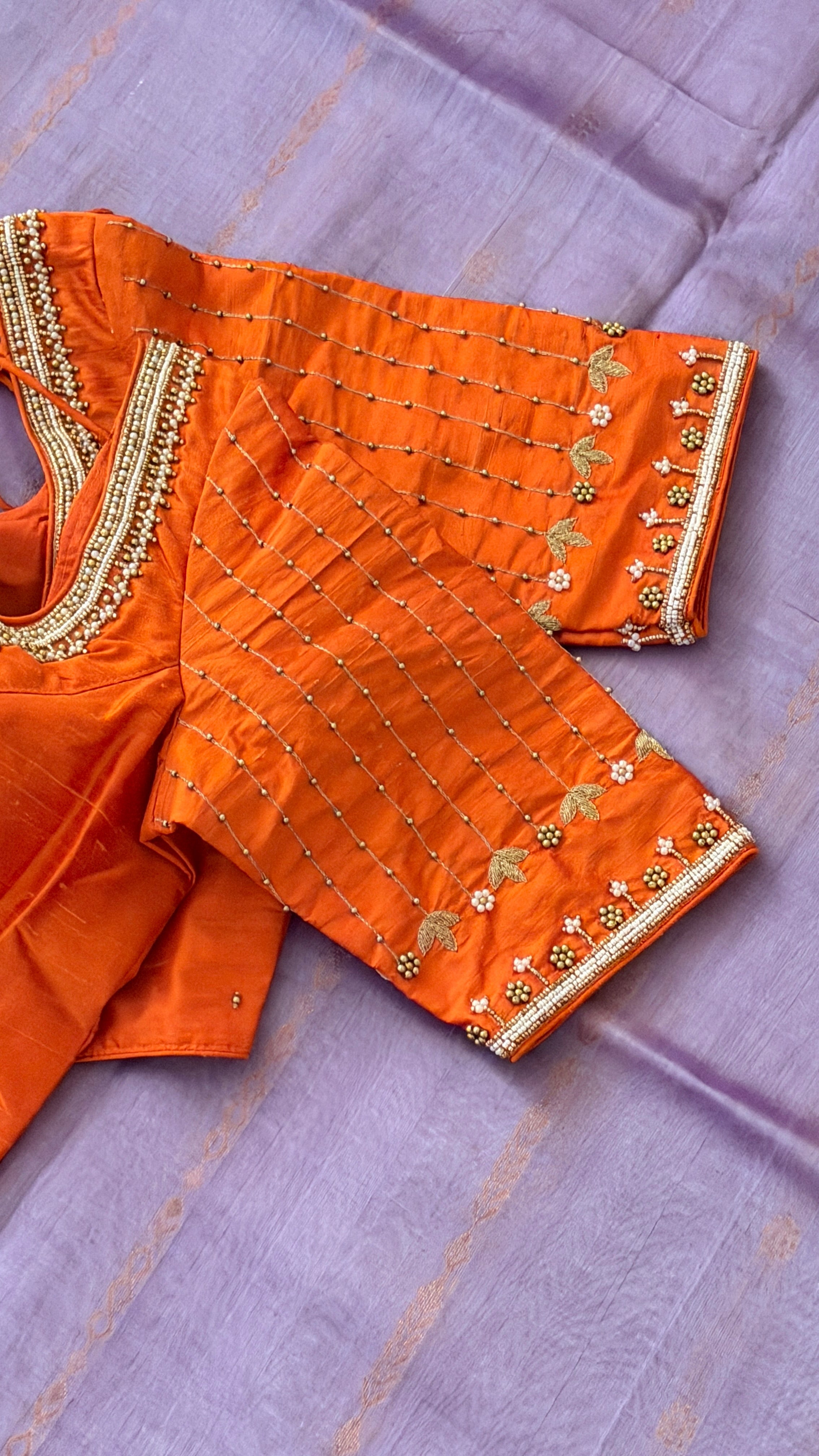 Orange Vine Drop Blouse