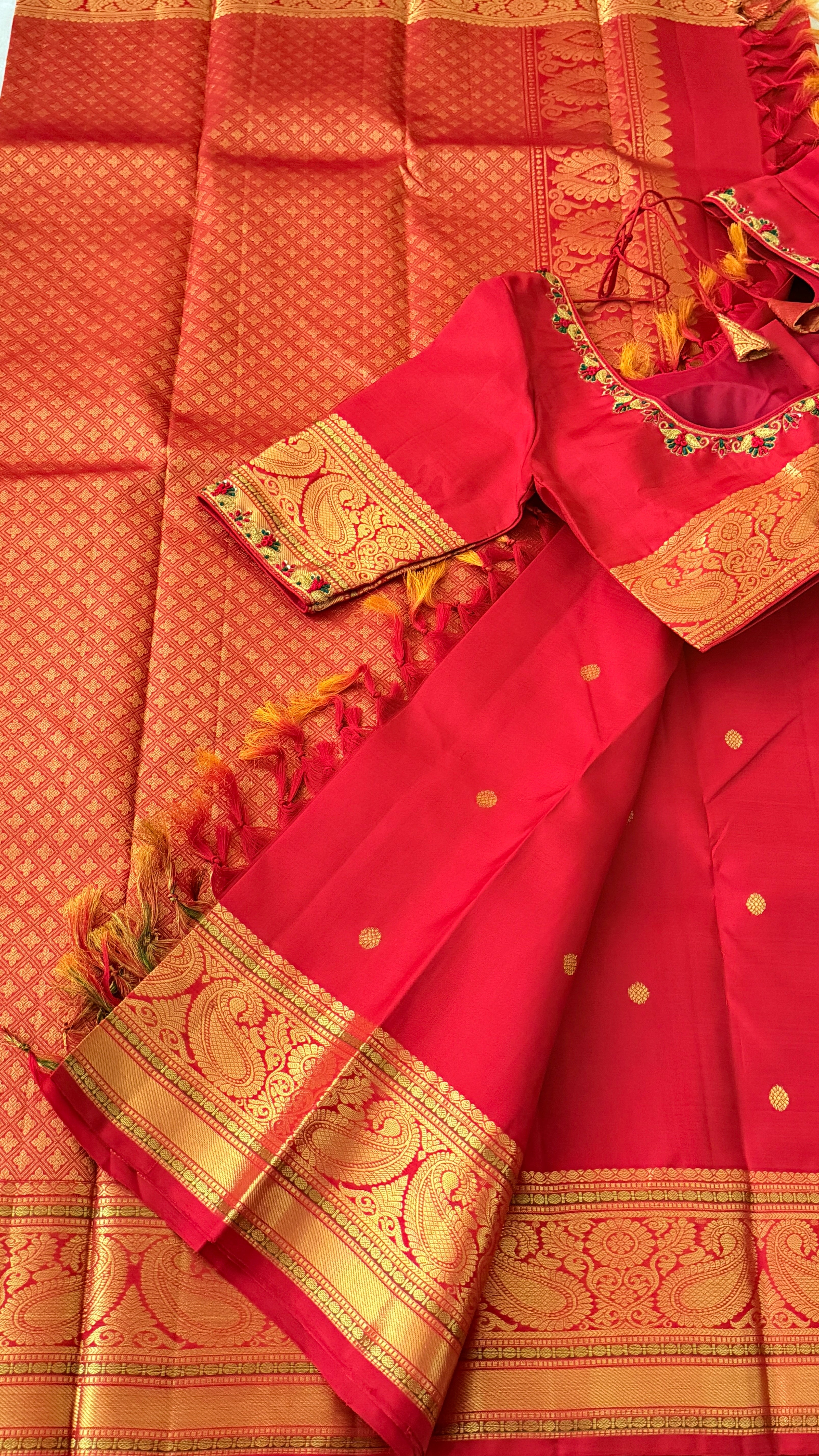 Red Kanchipuram Silk Saree