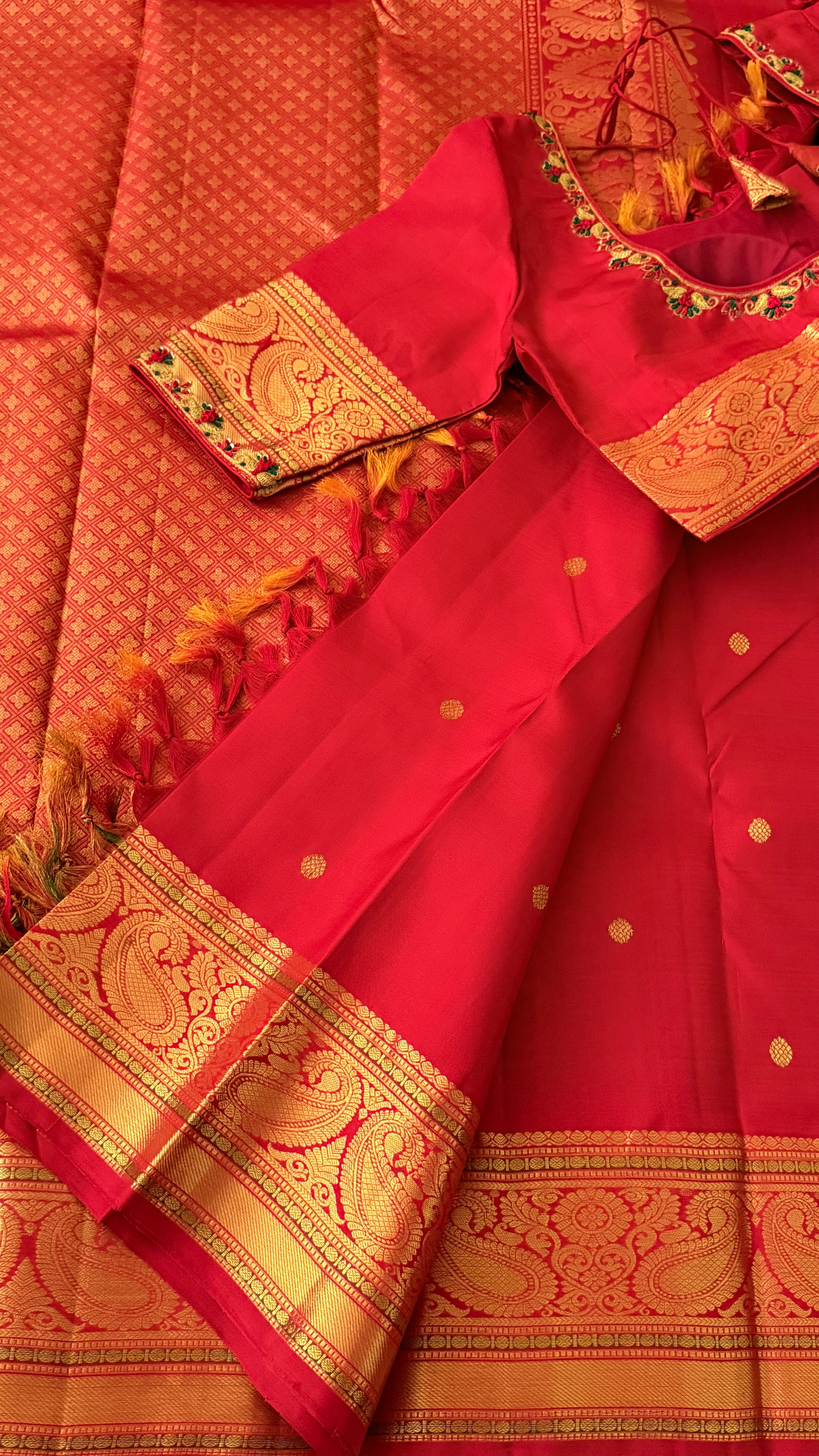 Red Kanchipuram Silk Saree
