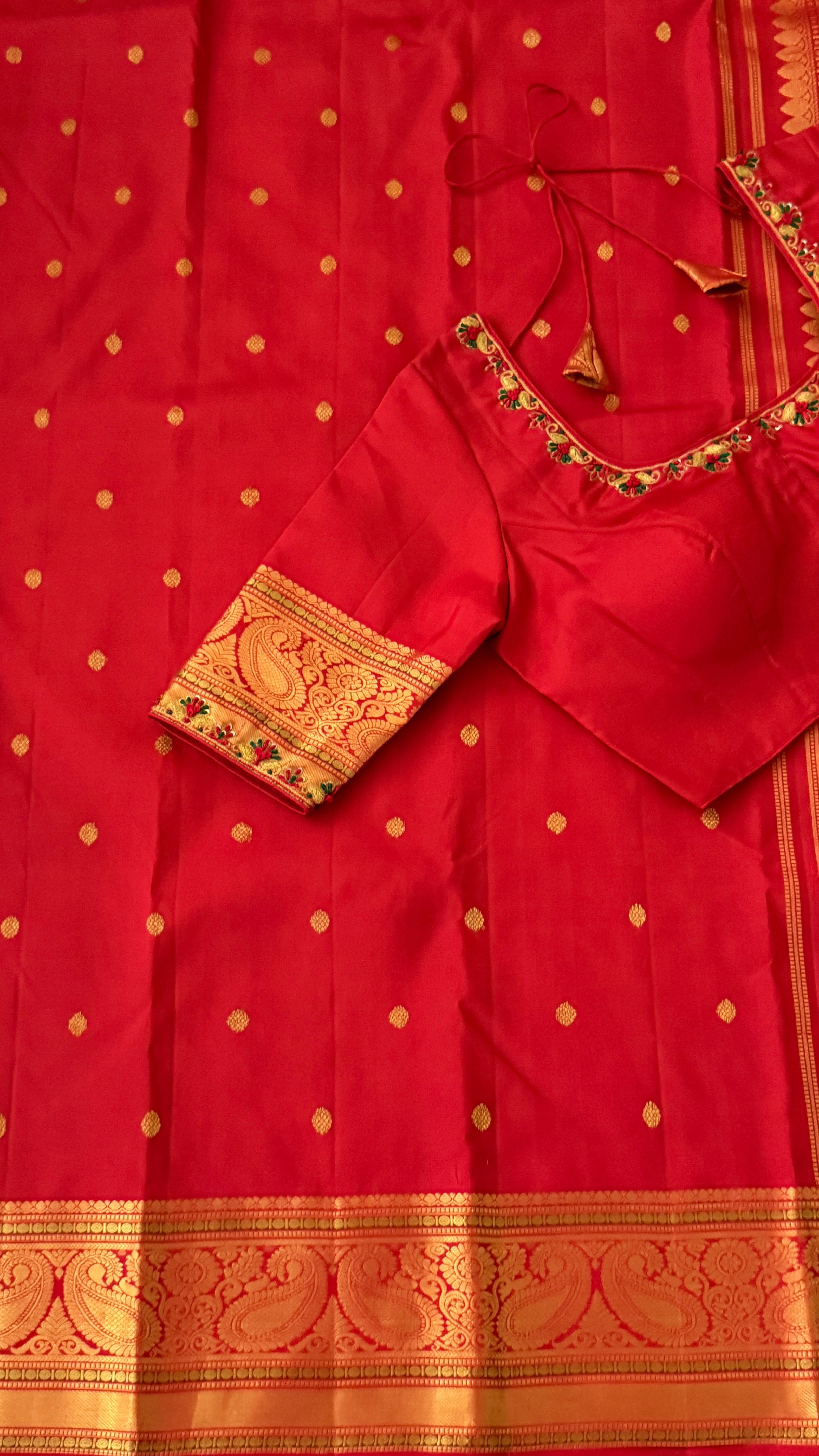Red Kanchipuram Silk Saree
