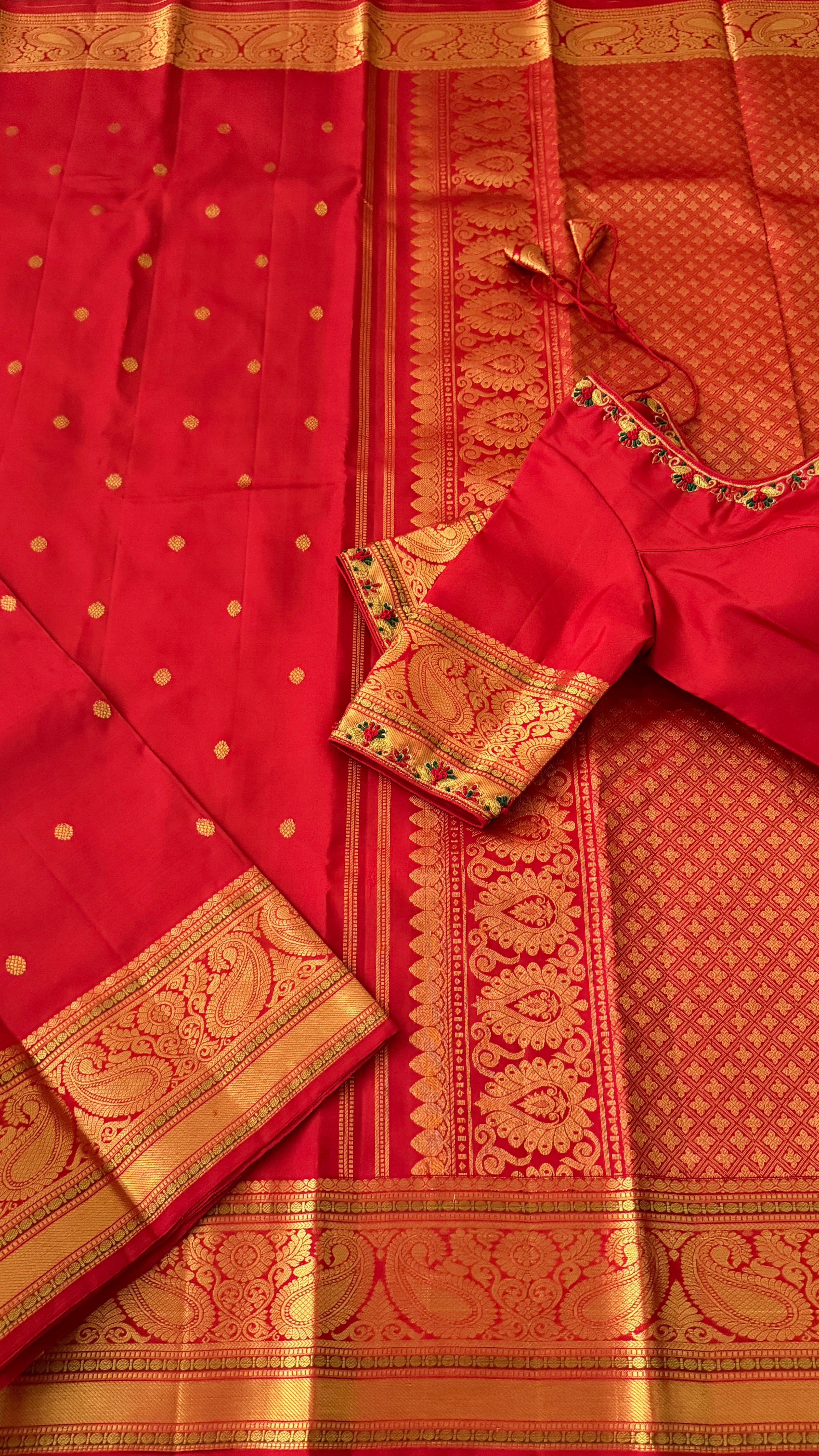 Red Kanchipuram Silk Saree