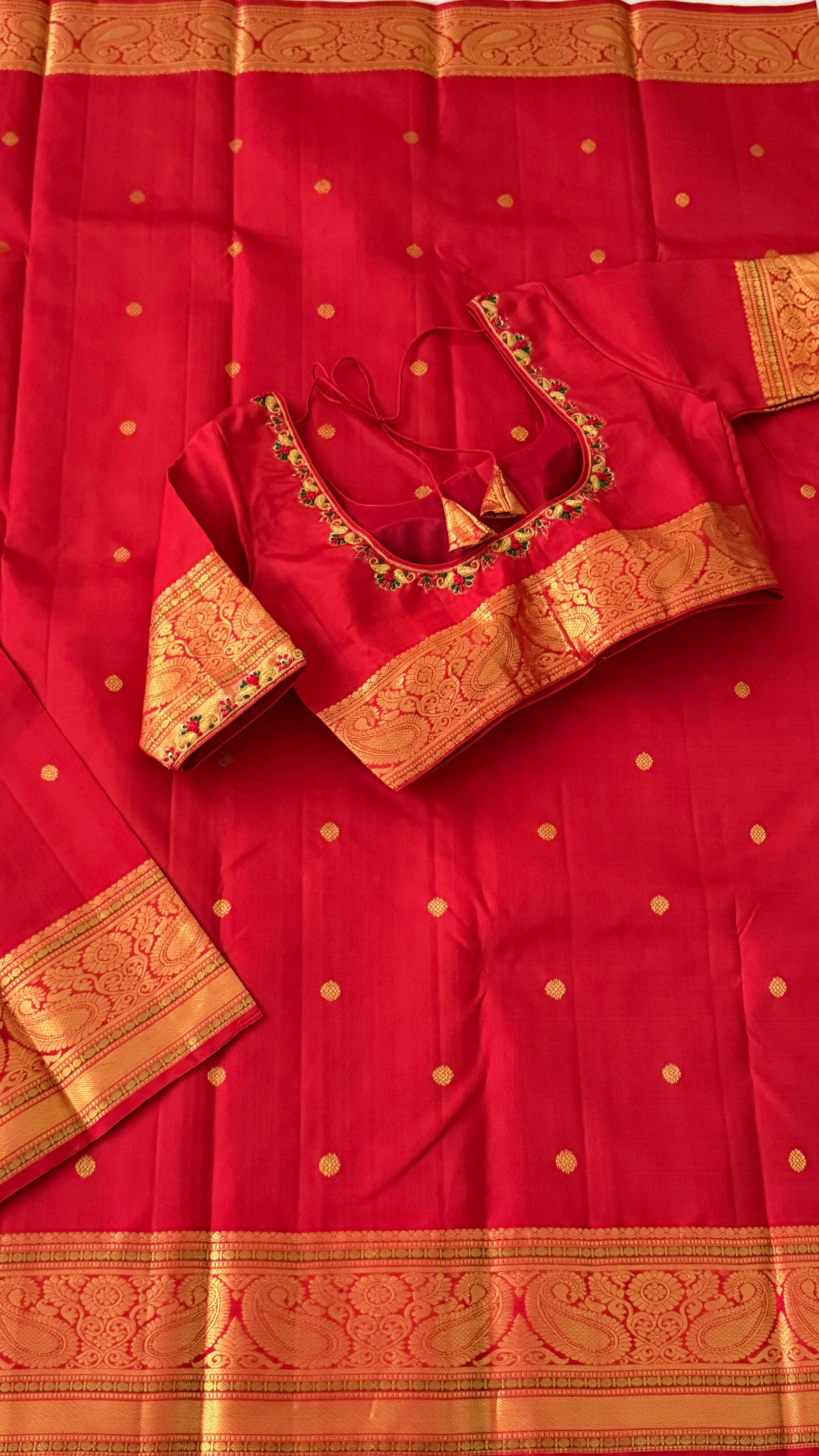 Red Kanchipuram Silk Saree