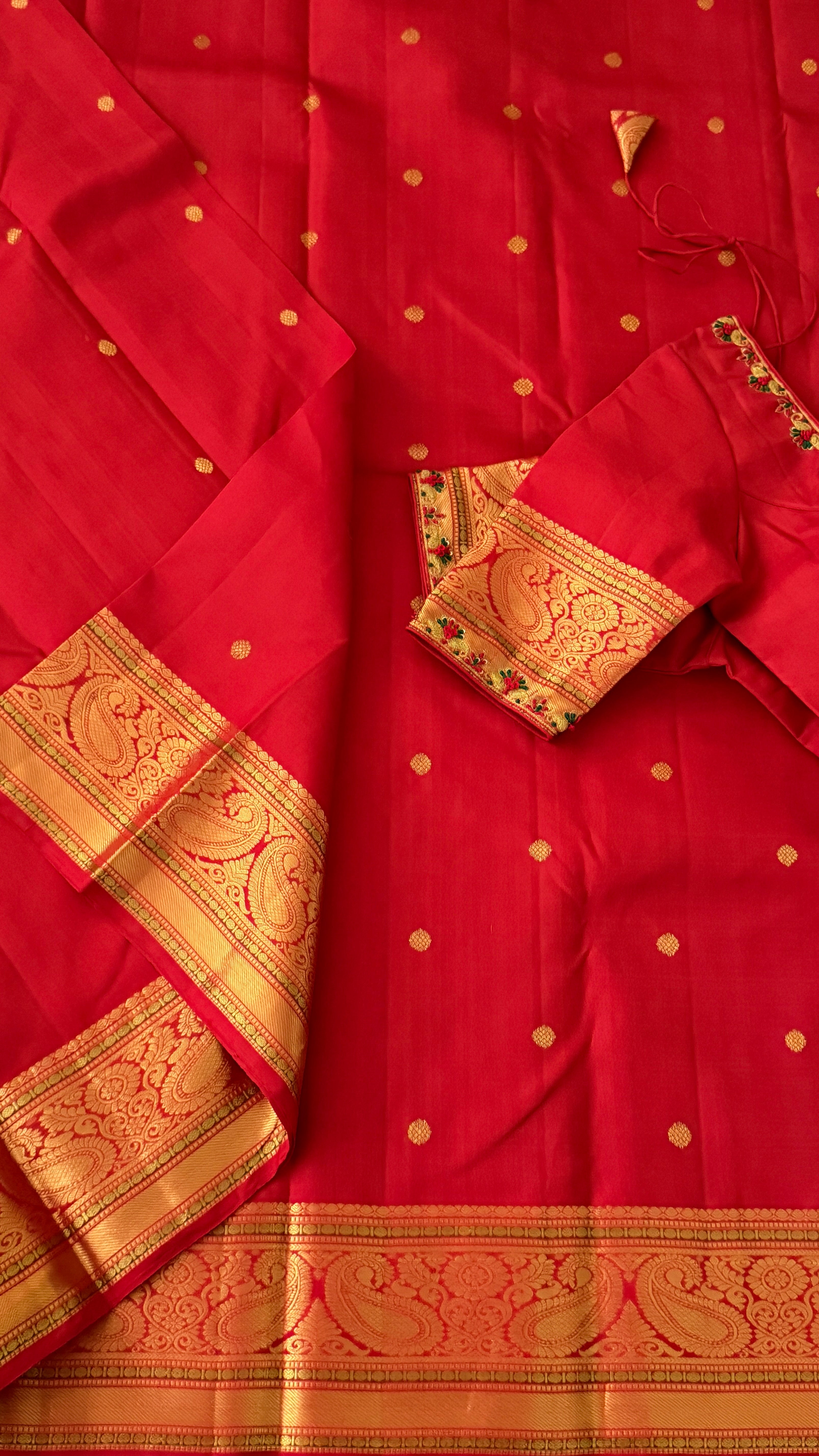 Red Kanchipuram Silk Saree