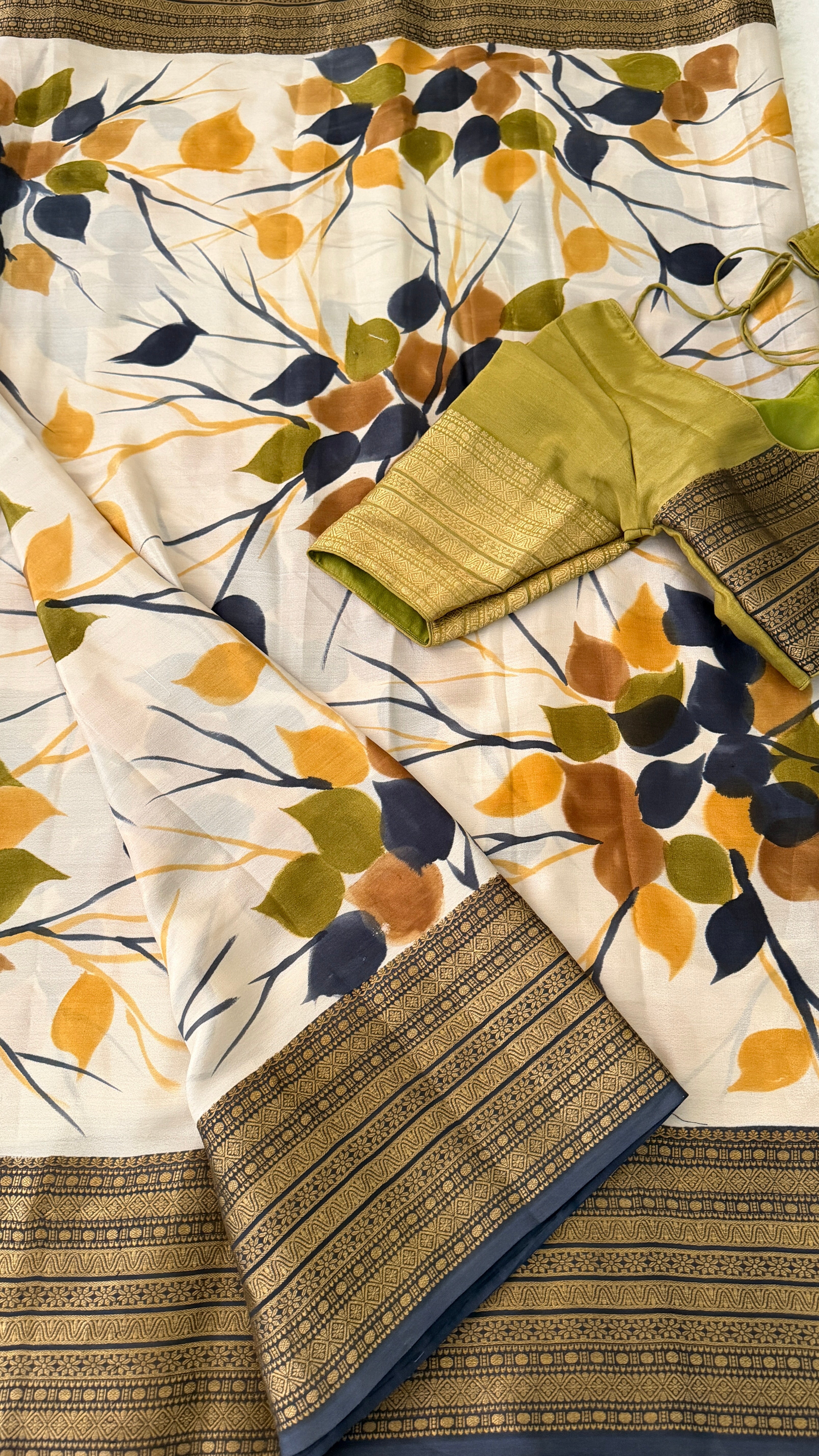 Floral Mysore Silk Saree