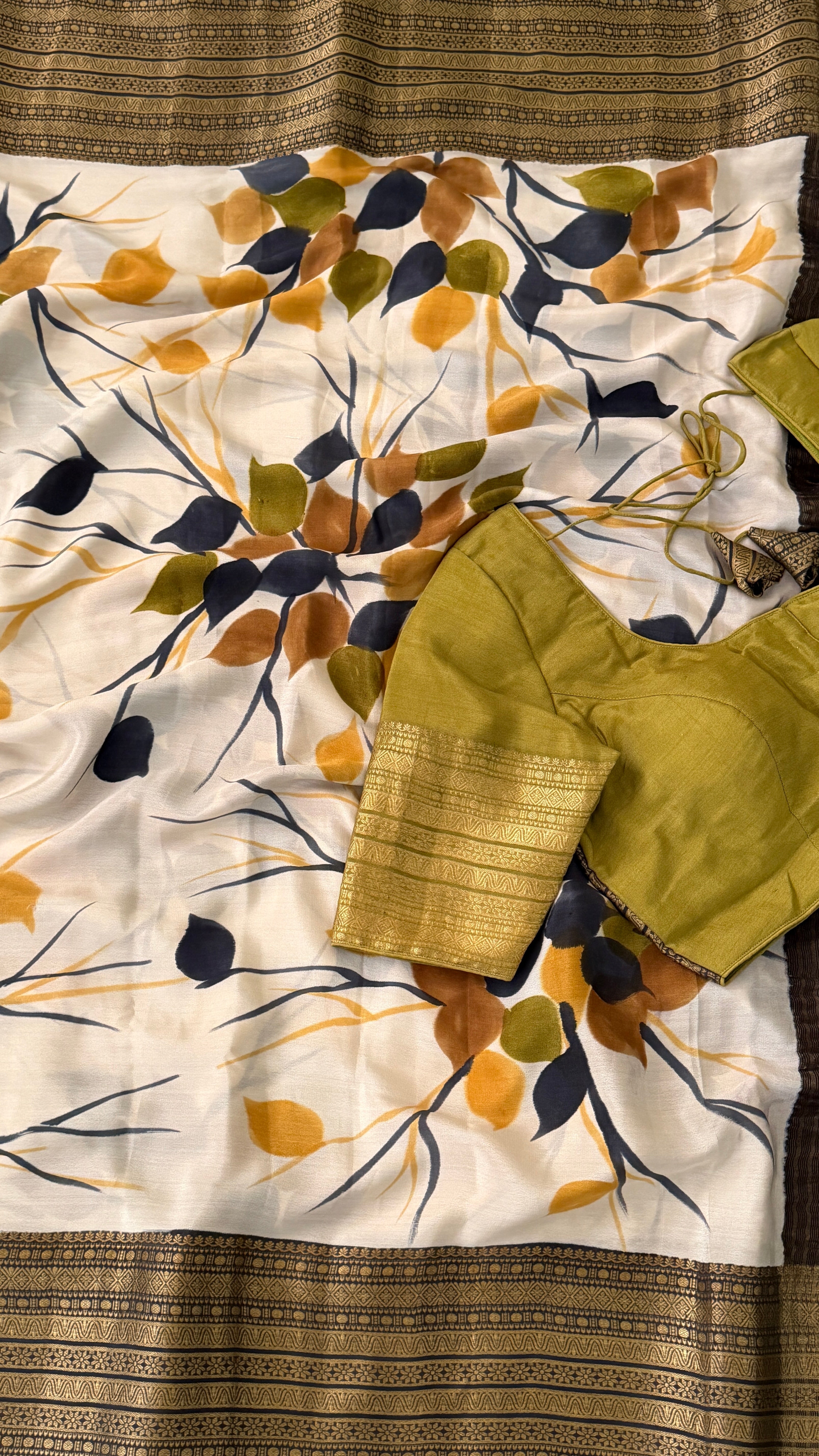 Floral Mysore Silk Saree