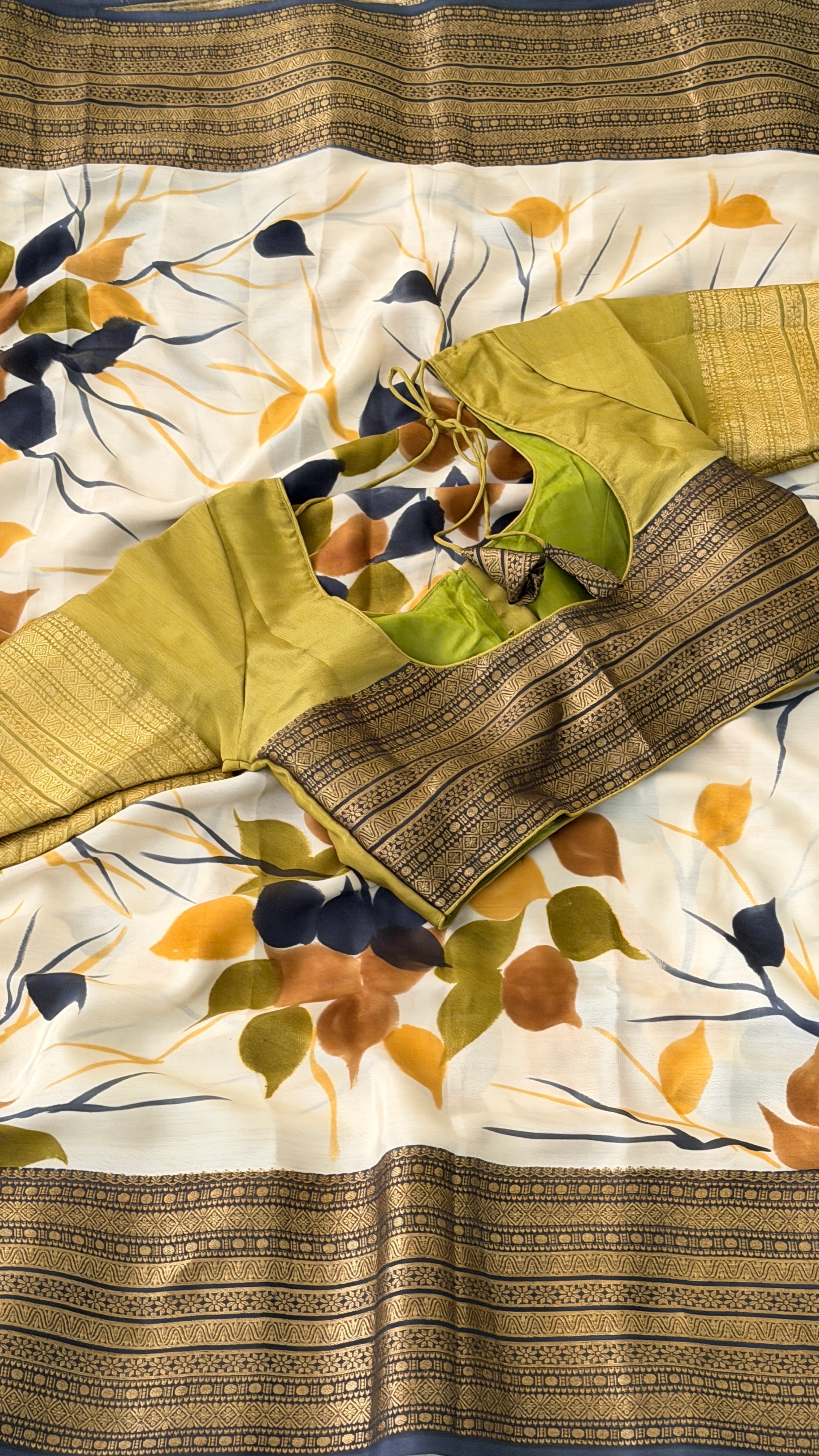 Floral Mysore Silk Saree
