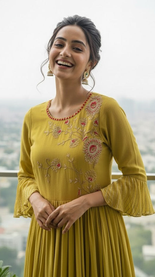 Mehendhi Green Gown