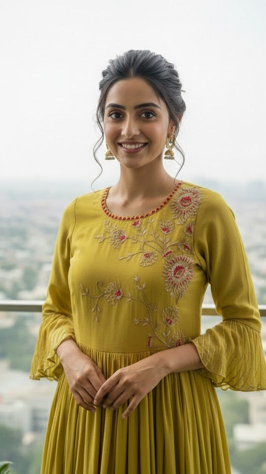 Mehendhi Green Gown