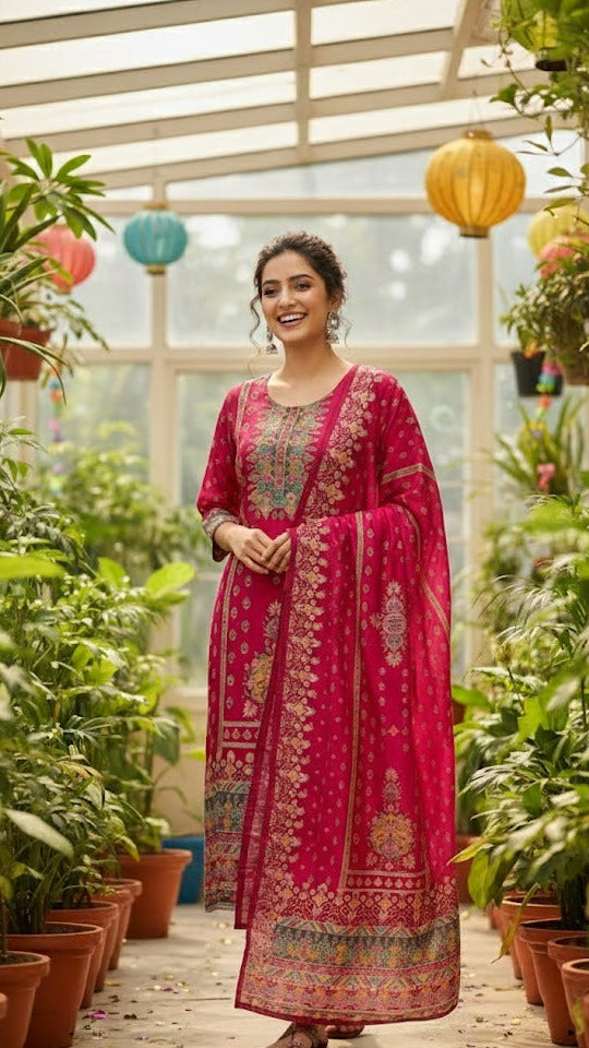 Festive Gulabi Suit