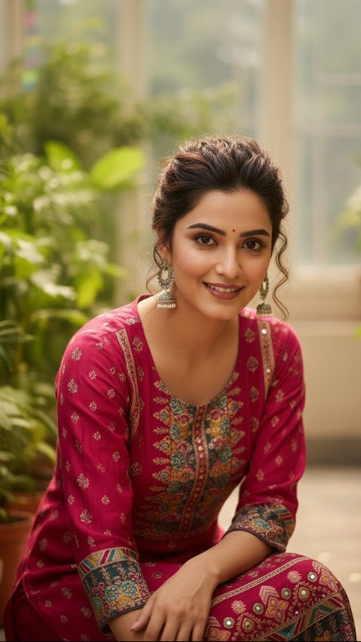 Festive Gulabi Suit