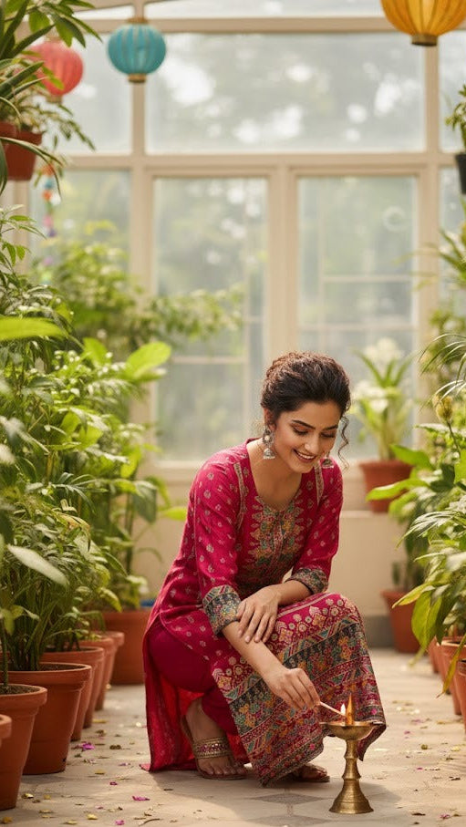 Festive Gulabi Suit