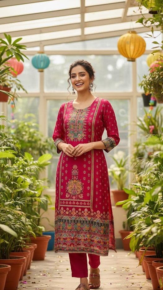 Festive Gulabi Suit