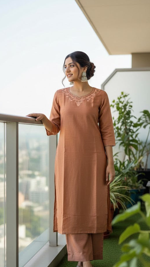 Bronze Blush Suit