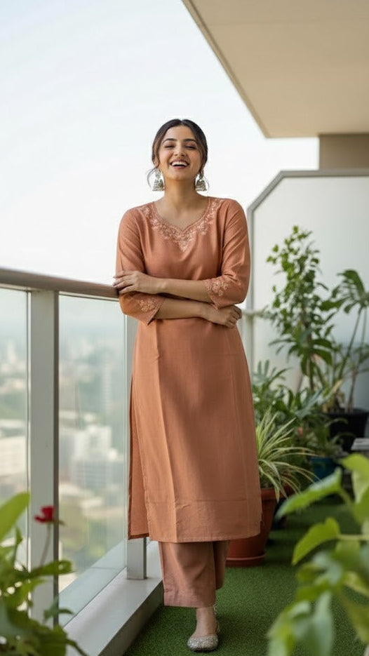 Bronze Blush Suit