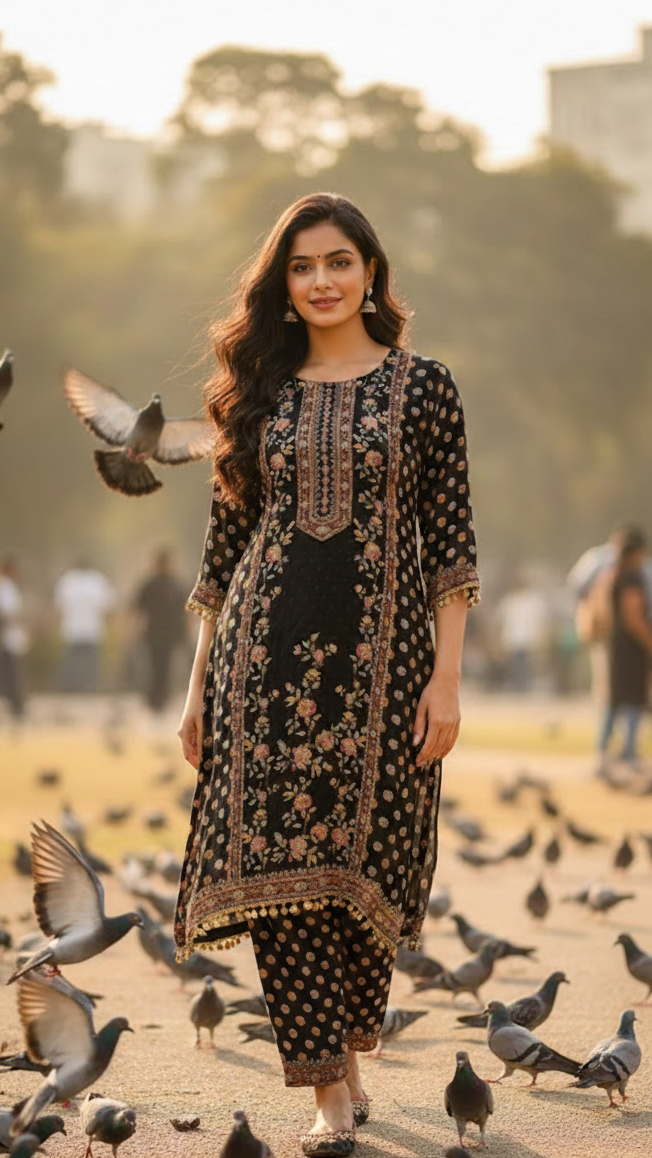 Festive Black Salwar Suit