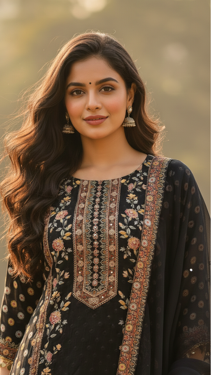 Festive Black Salwar Suit
