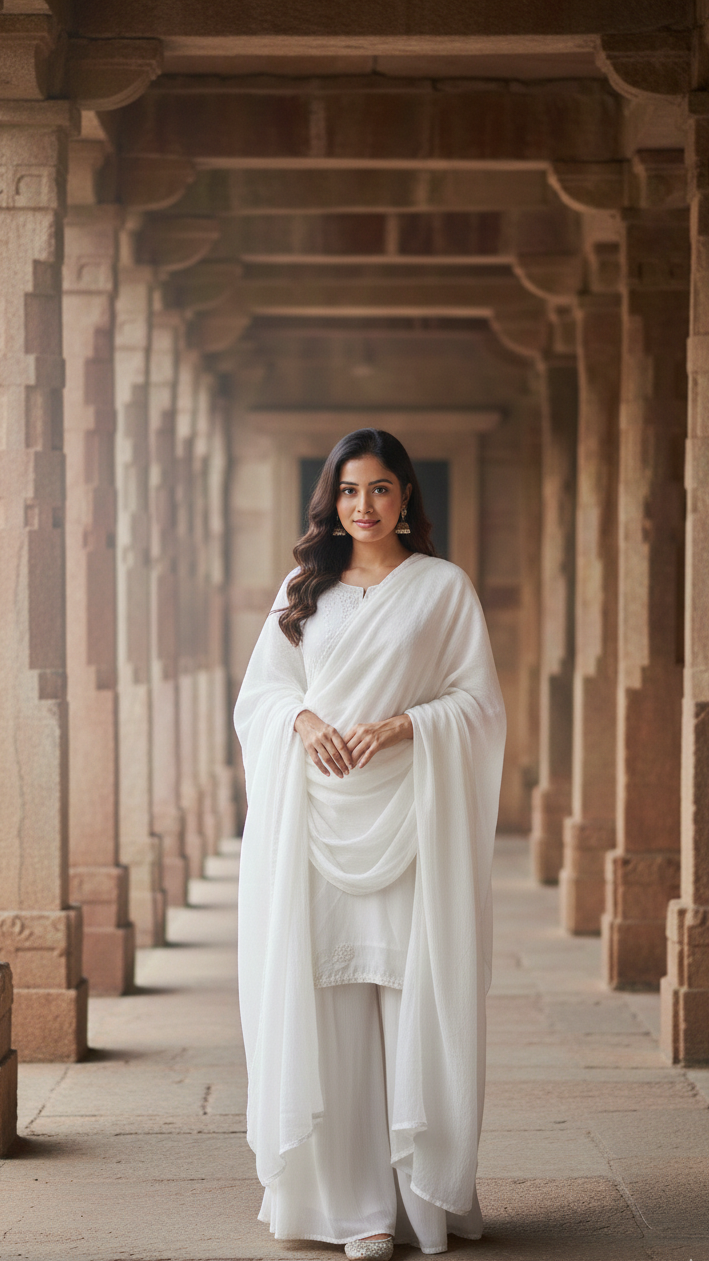 White Grace Sharara Suit