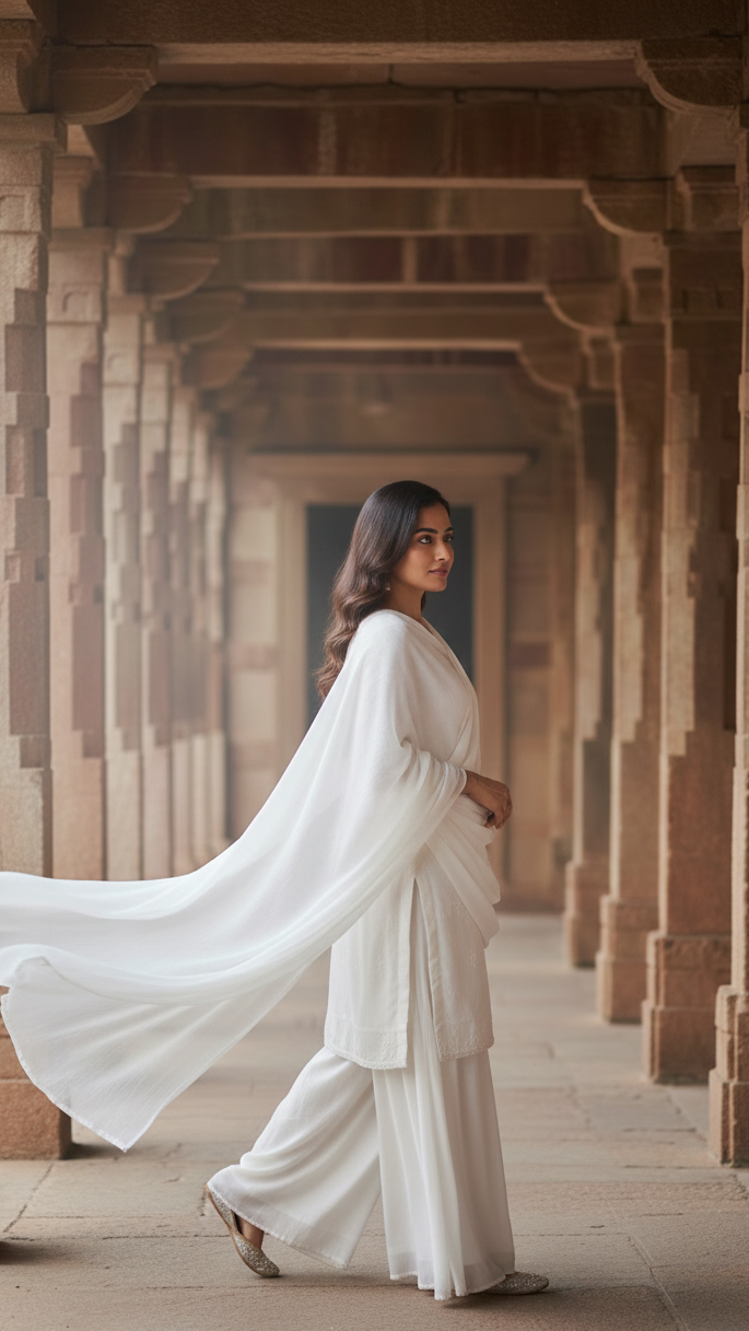 White Grace Sharara Suit