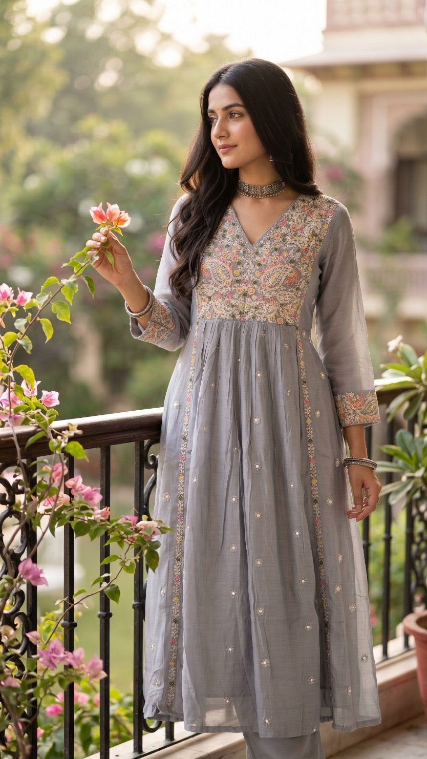 Moonflower Grey Suit