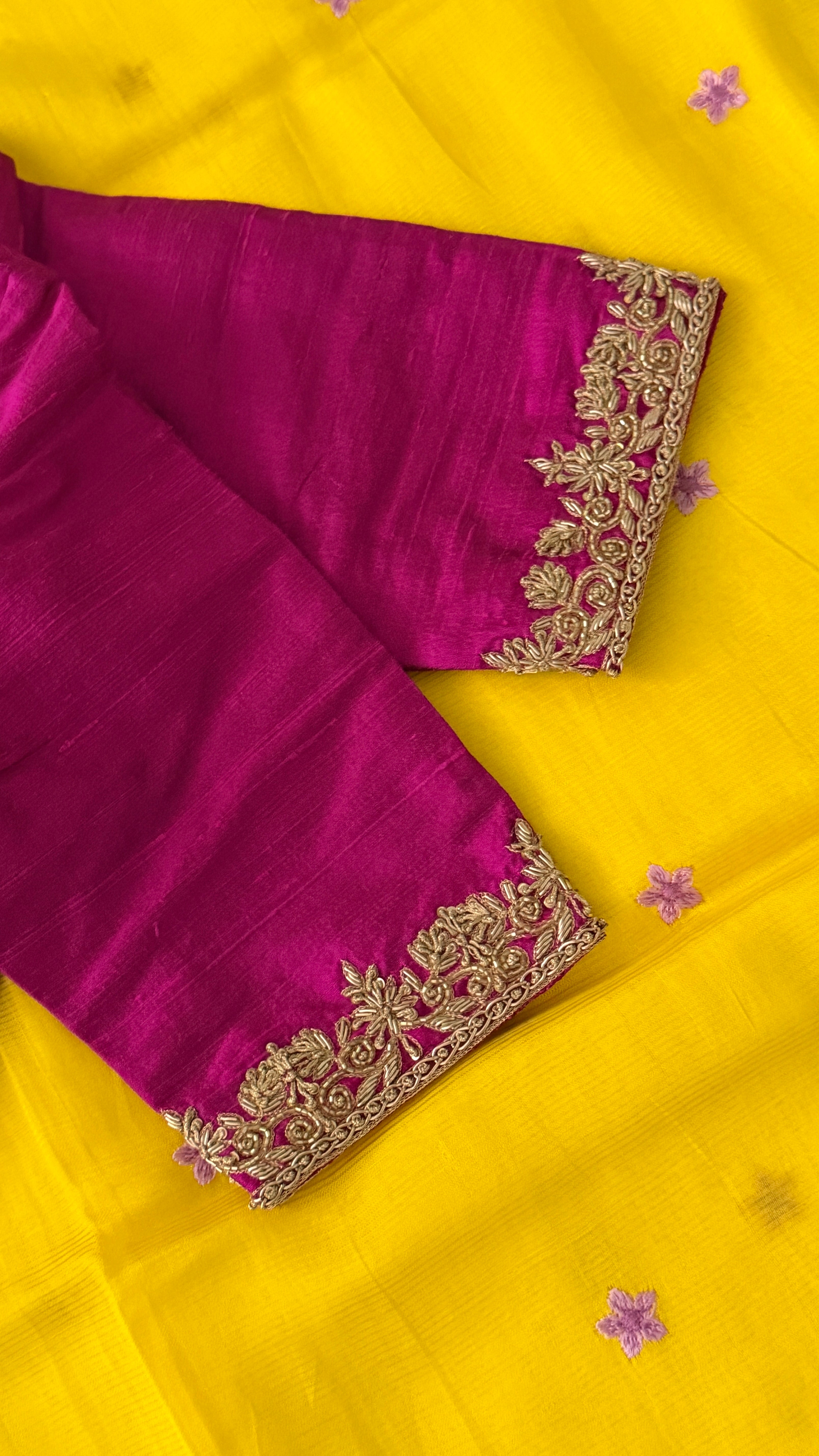Magenta Zardosi Blouse