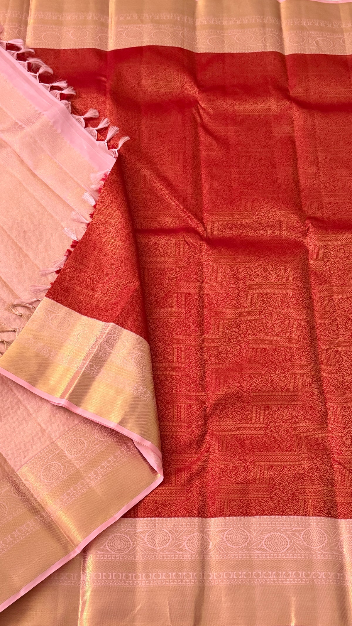 Red Kanchi Silk Saree