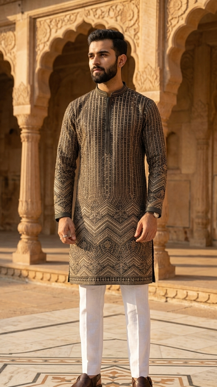 Emerald Green Kurta Set