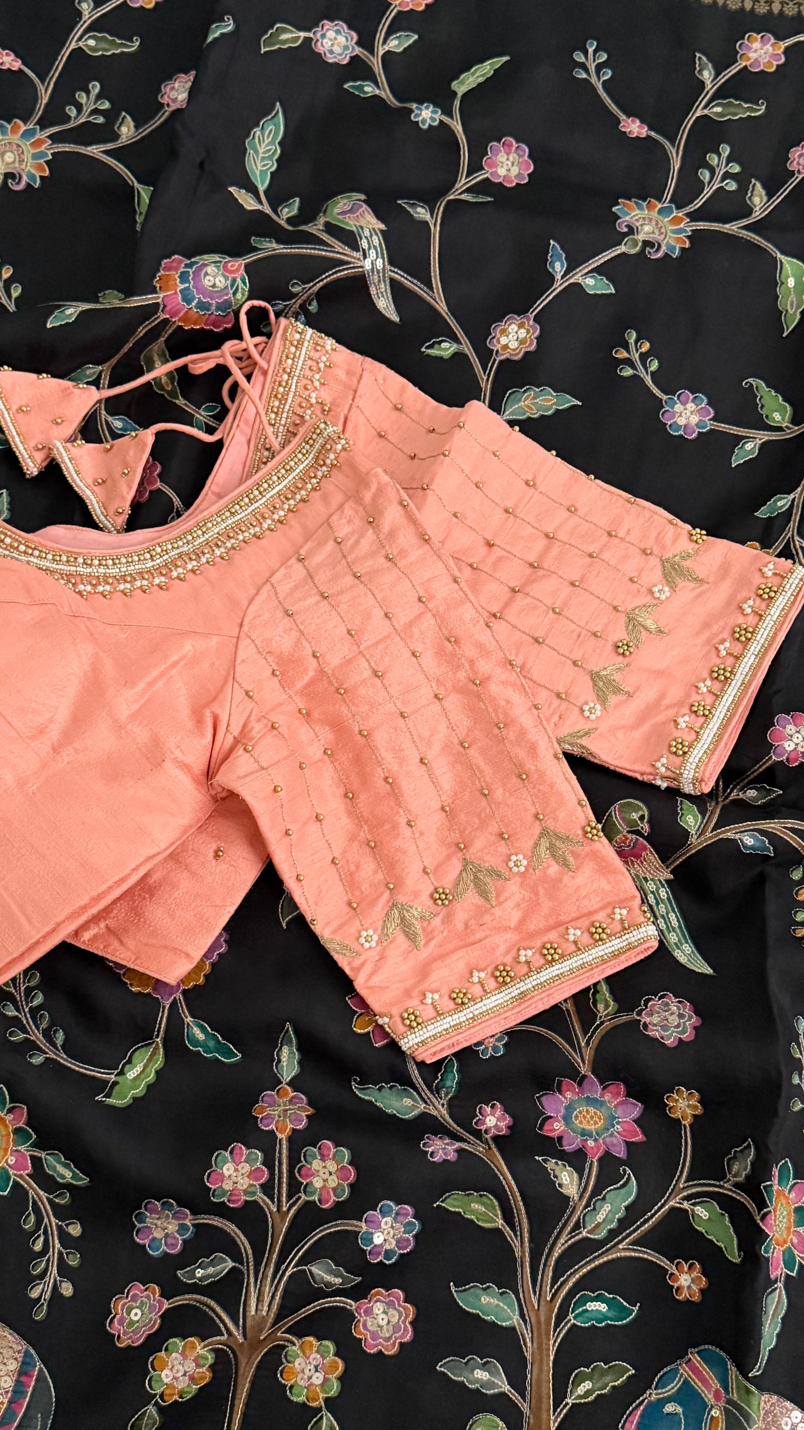 Peach Vine Drop Blouse