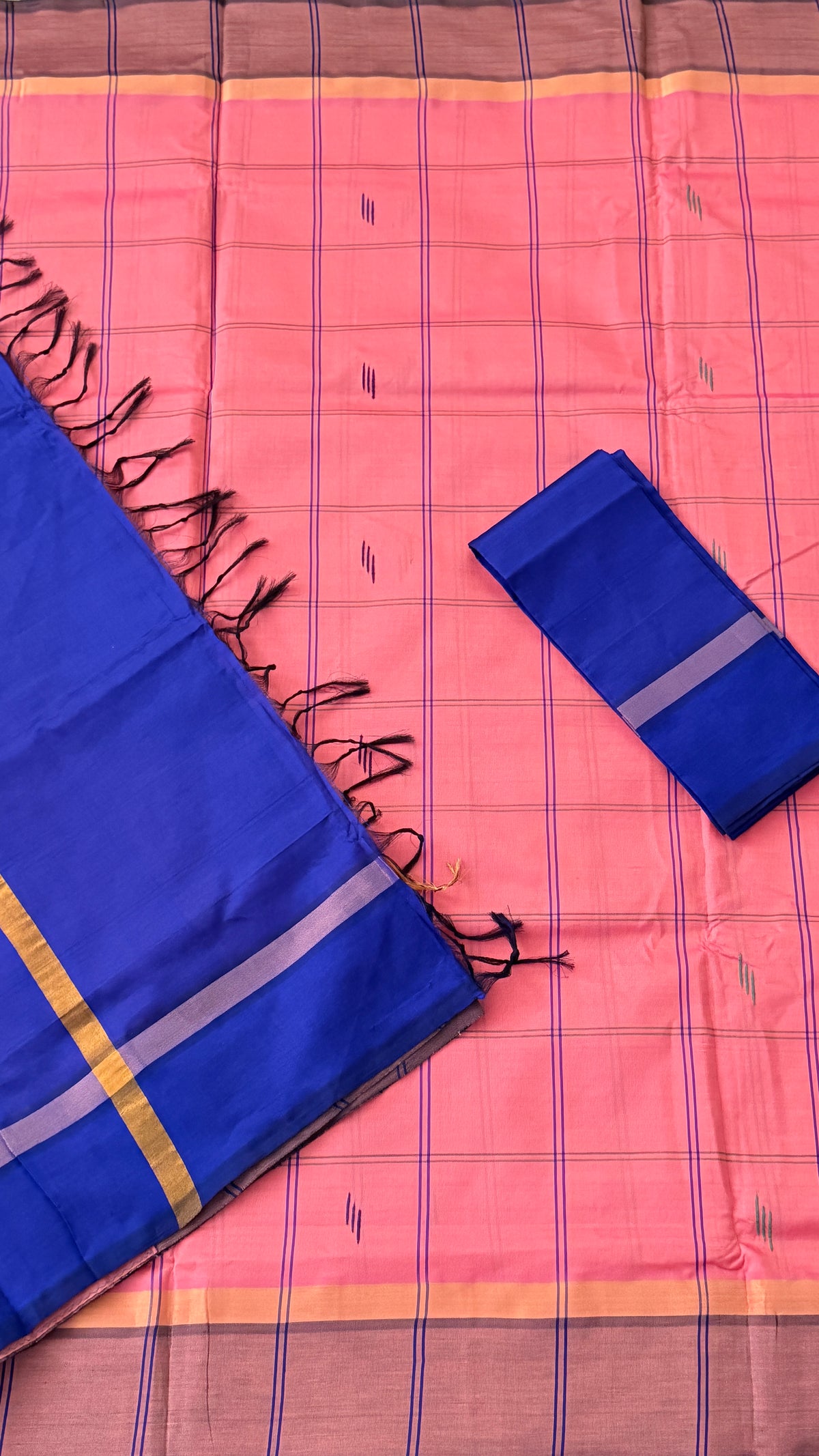 Blush Pink Venkatagiri Seiko Saree