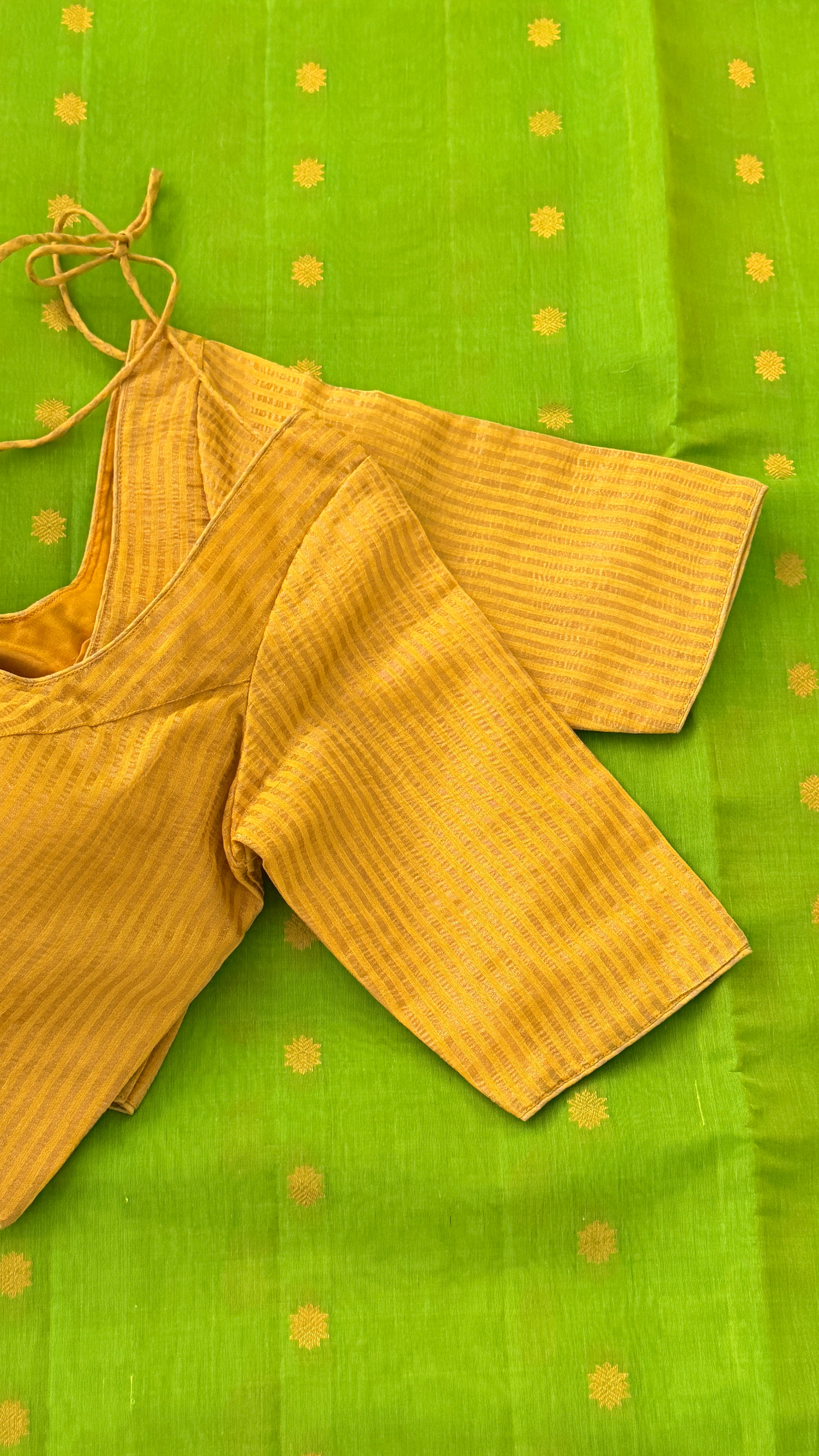 Yellow & Gold Stripe Blouse