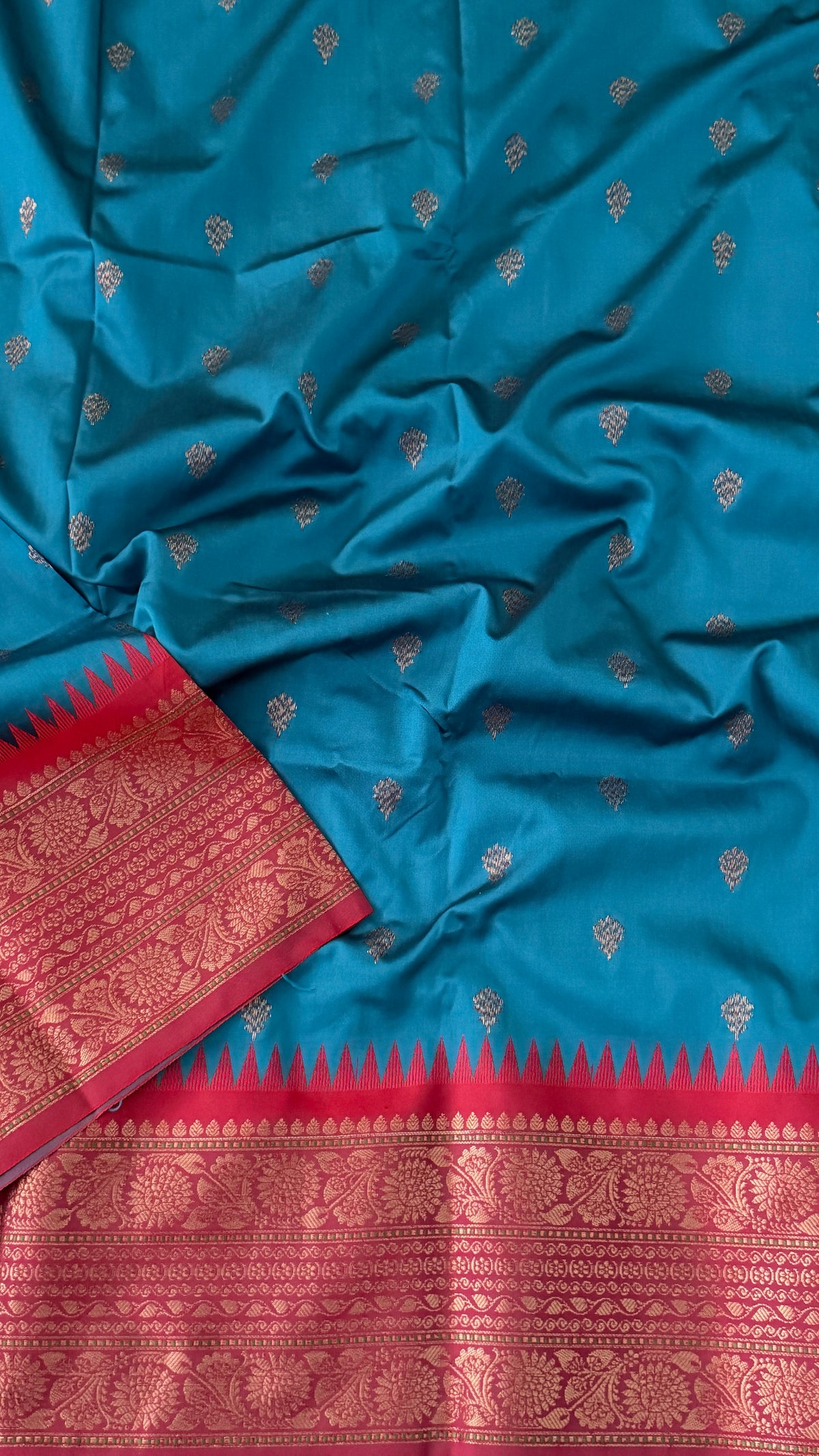Blue Semi Silk Saree
