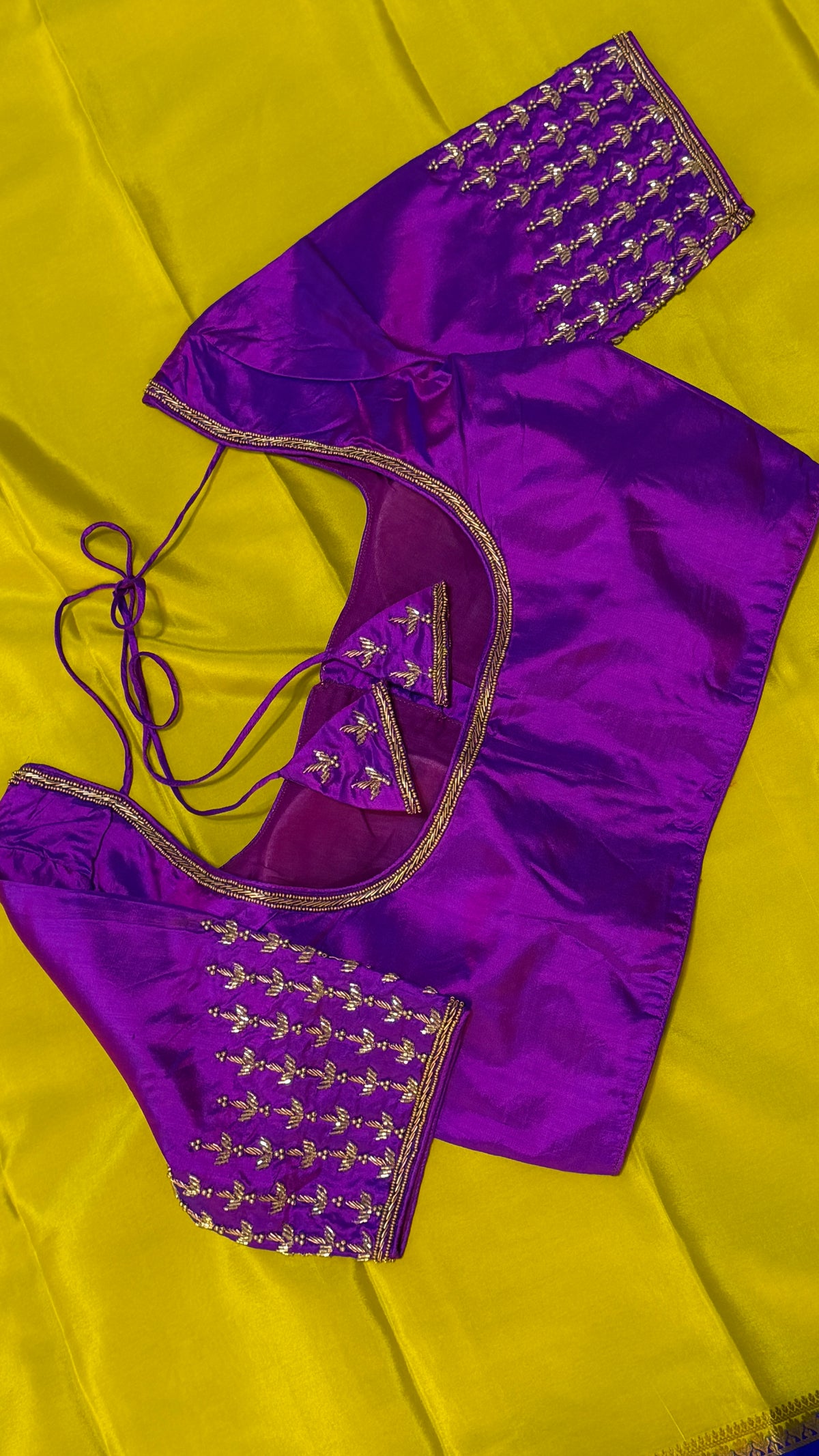 Purple Pure Silk Blouse