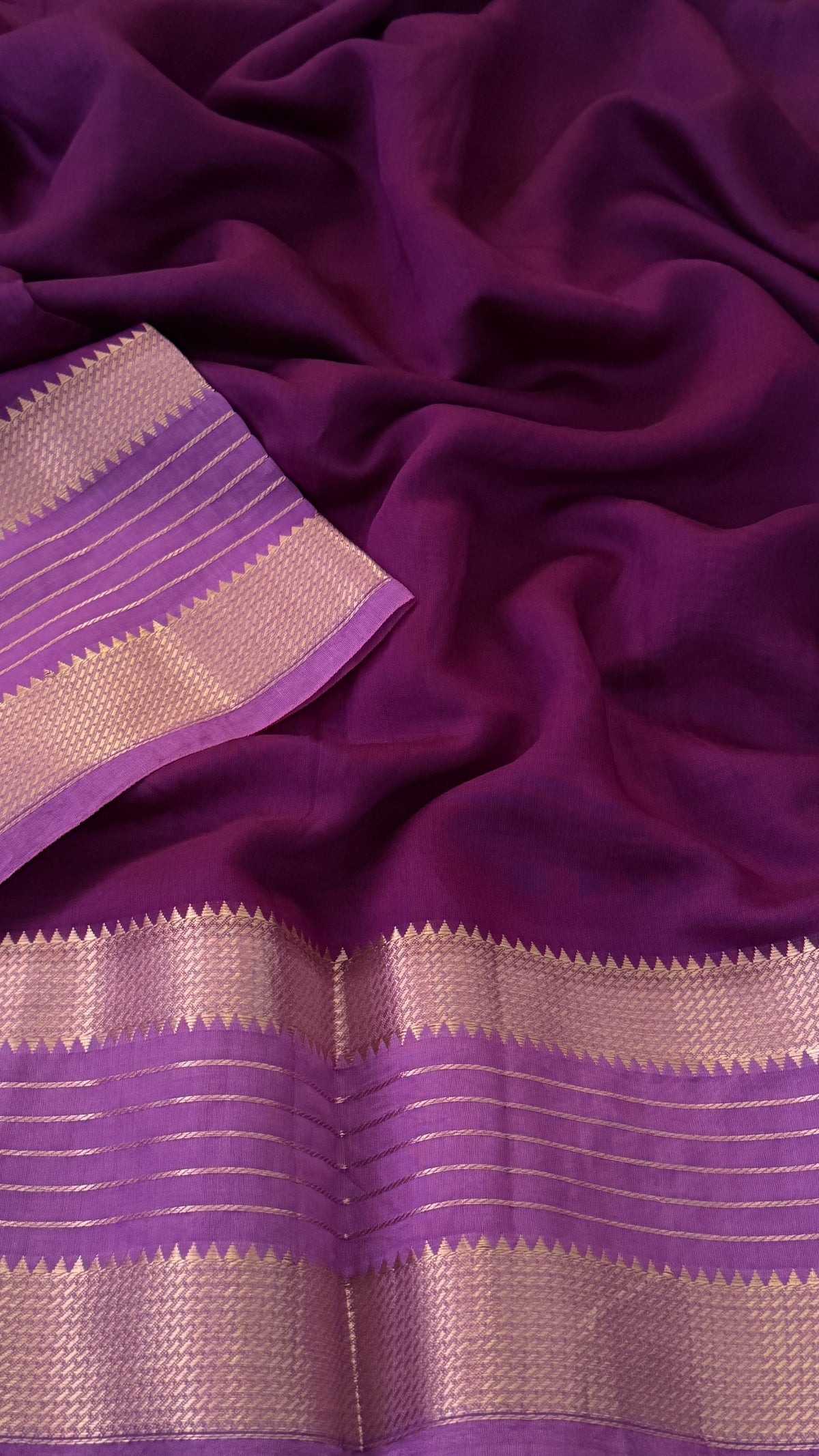 Violet Soft Cotton Saree