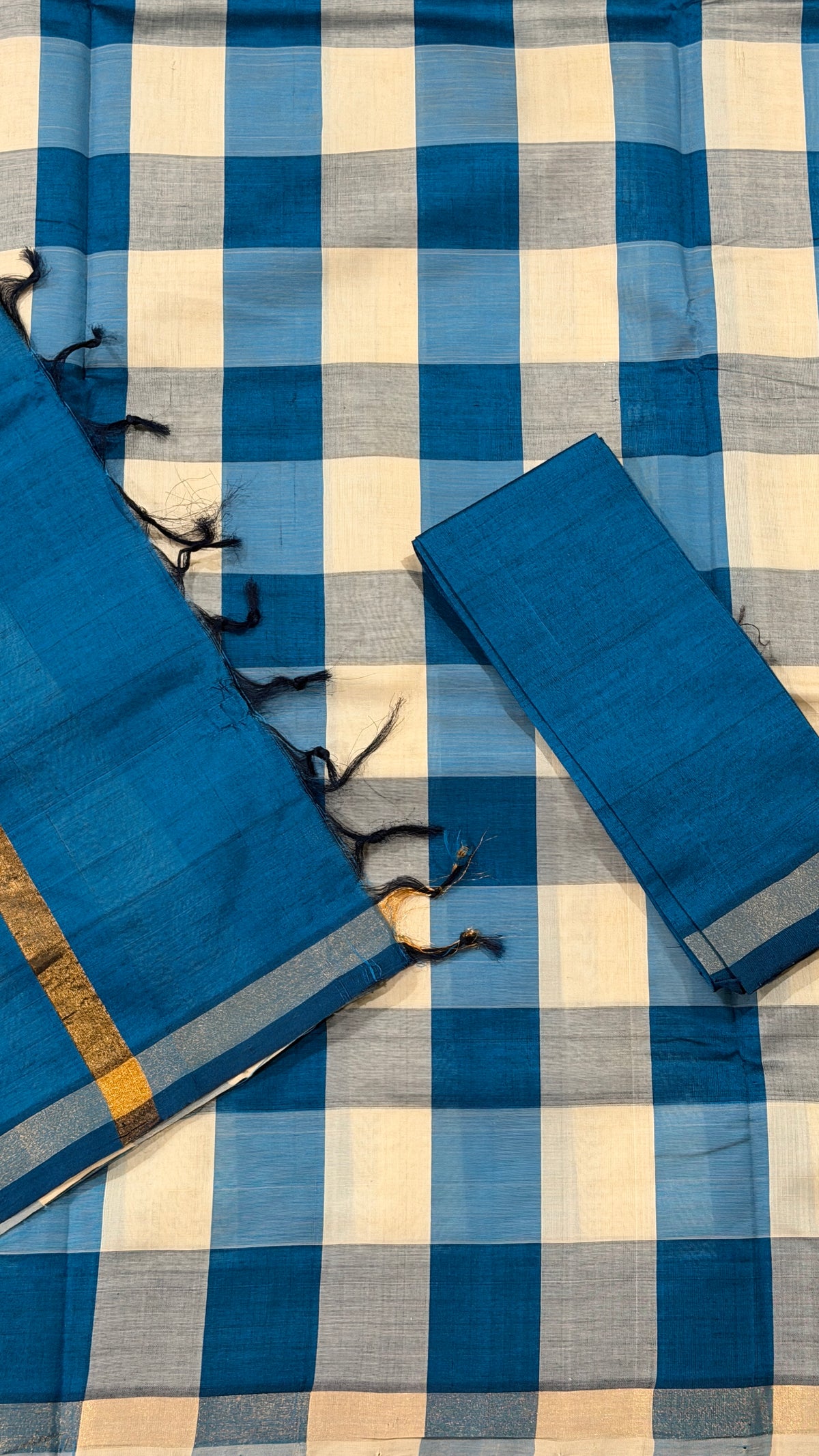 Sapphire Blue Venkatagiri Seiko Saree