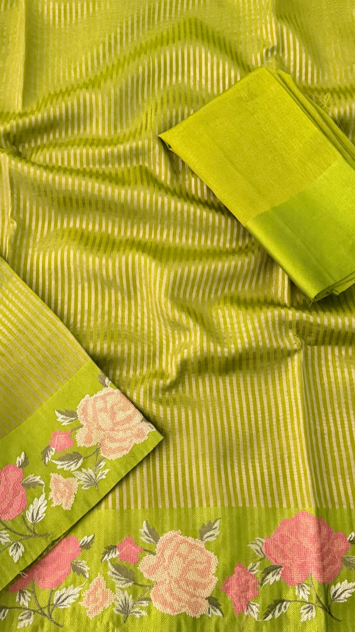 Green Tissue Silk Saree