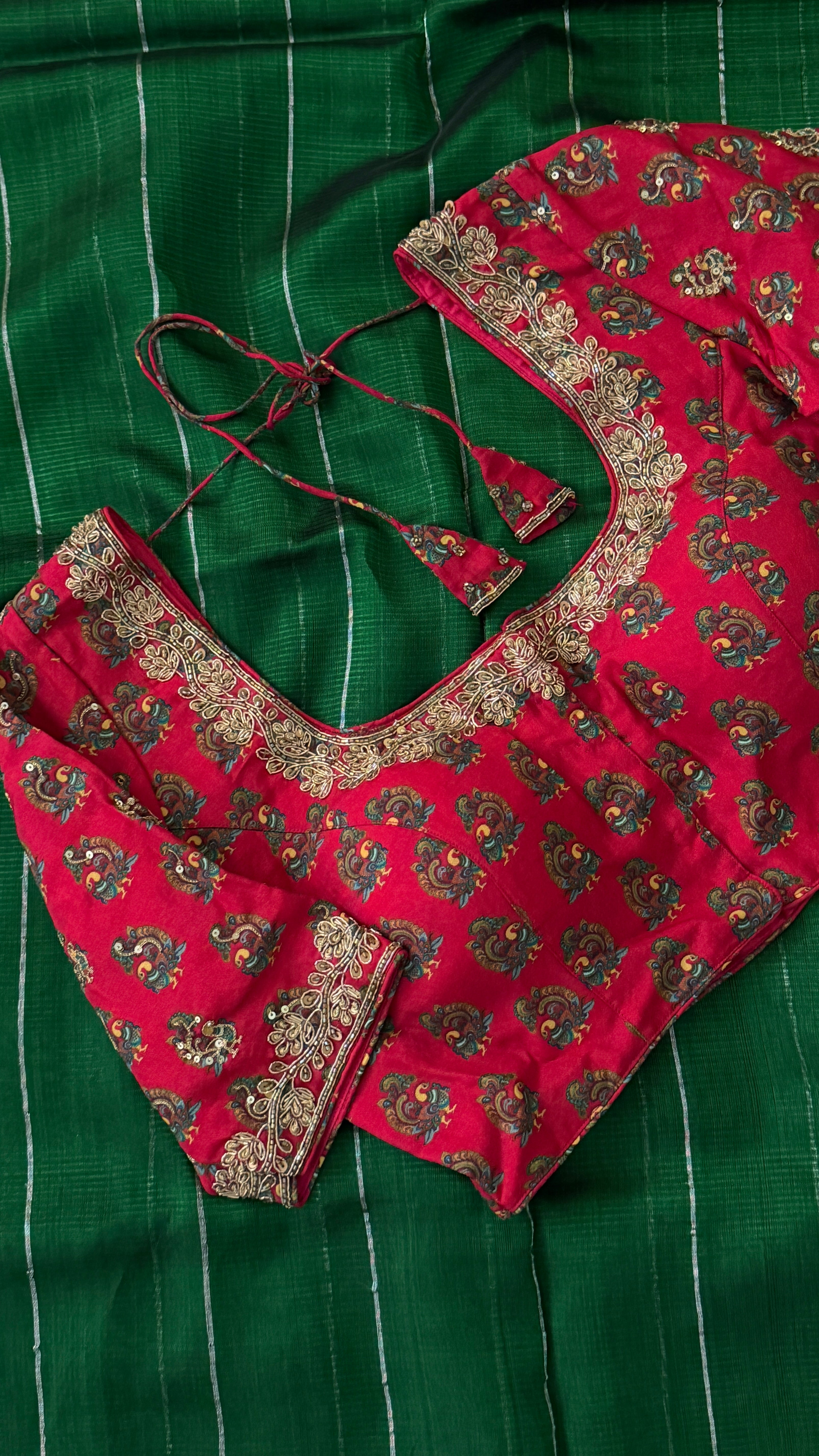 Rani Pink Printed Floral Blouse