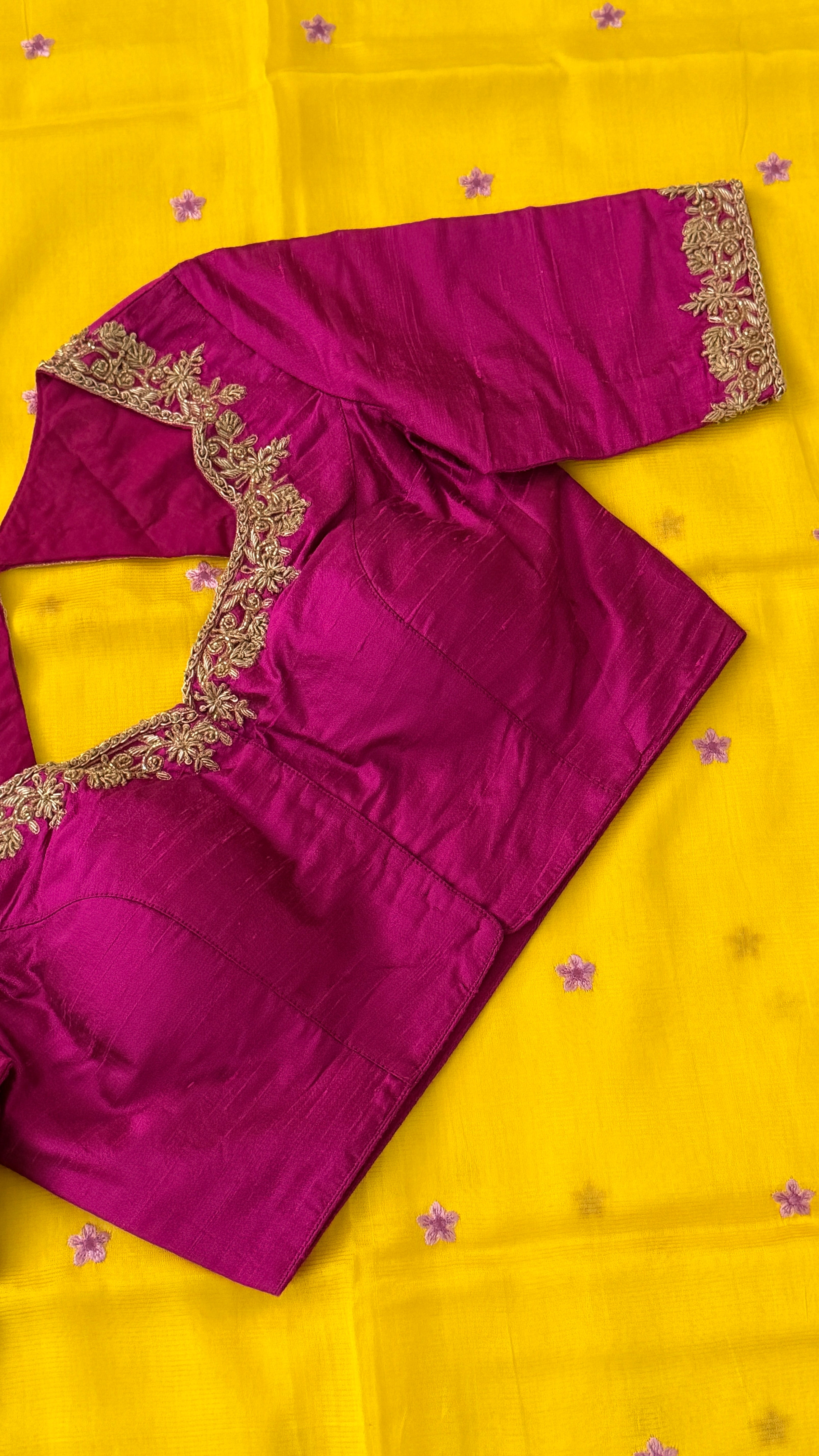 Magenta Zardosi Blouse
