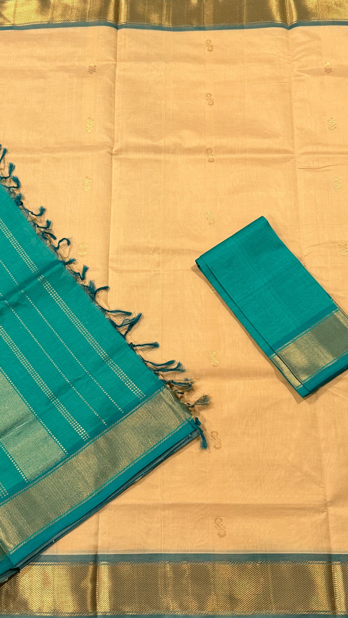 Beige Venkatagiri Seiko Saree