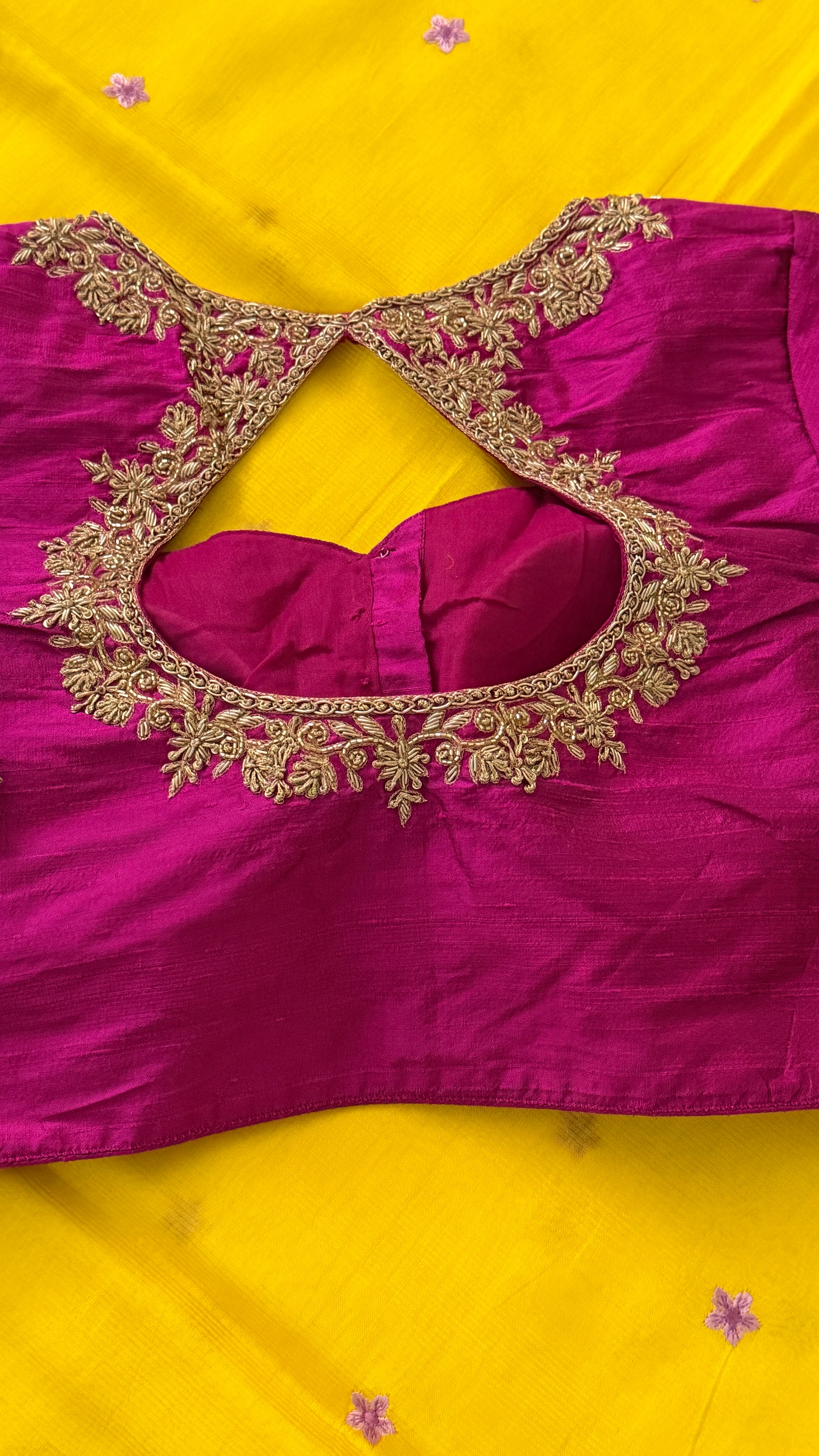 Magenta Zardosi Blouse