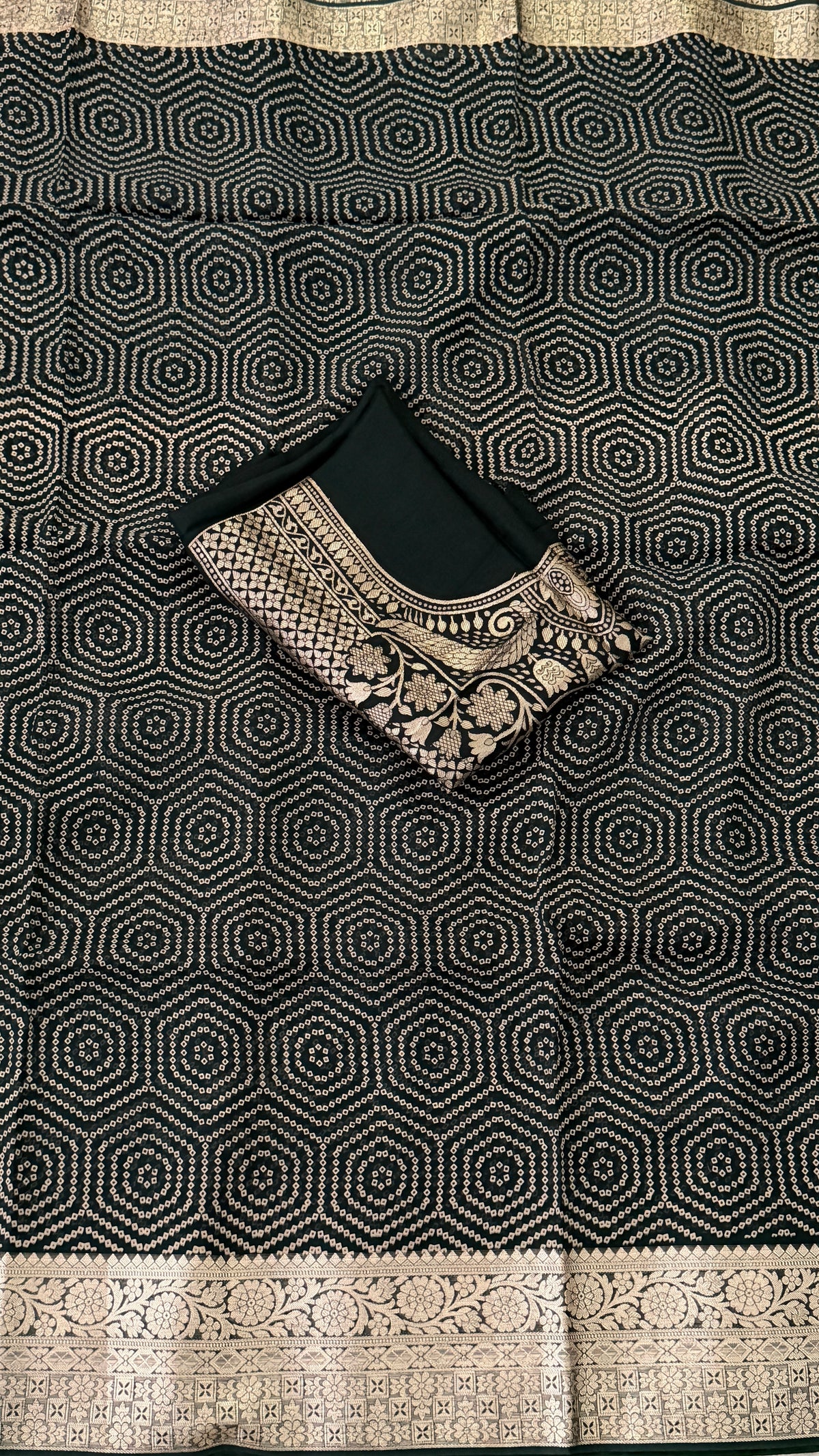Green Georgette Saree