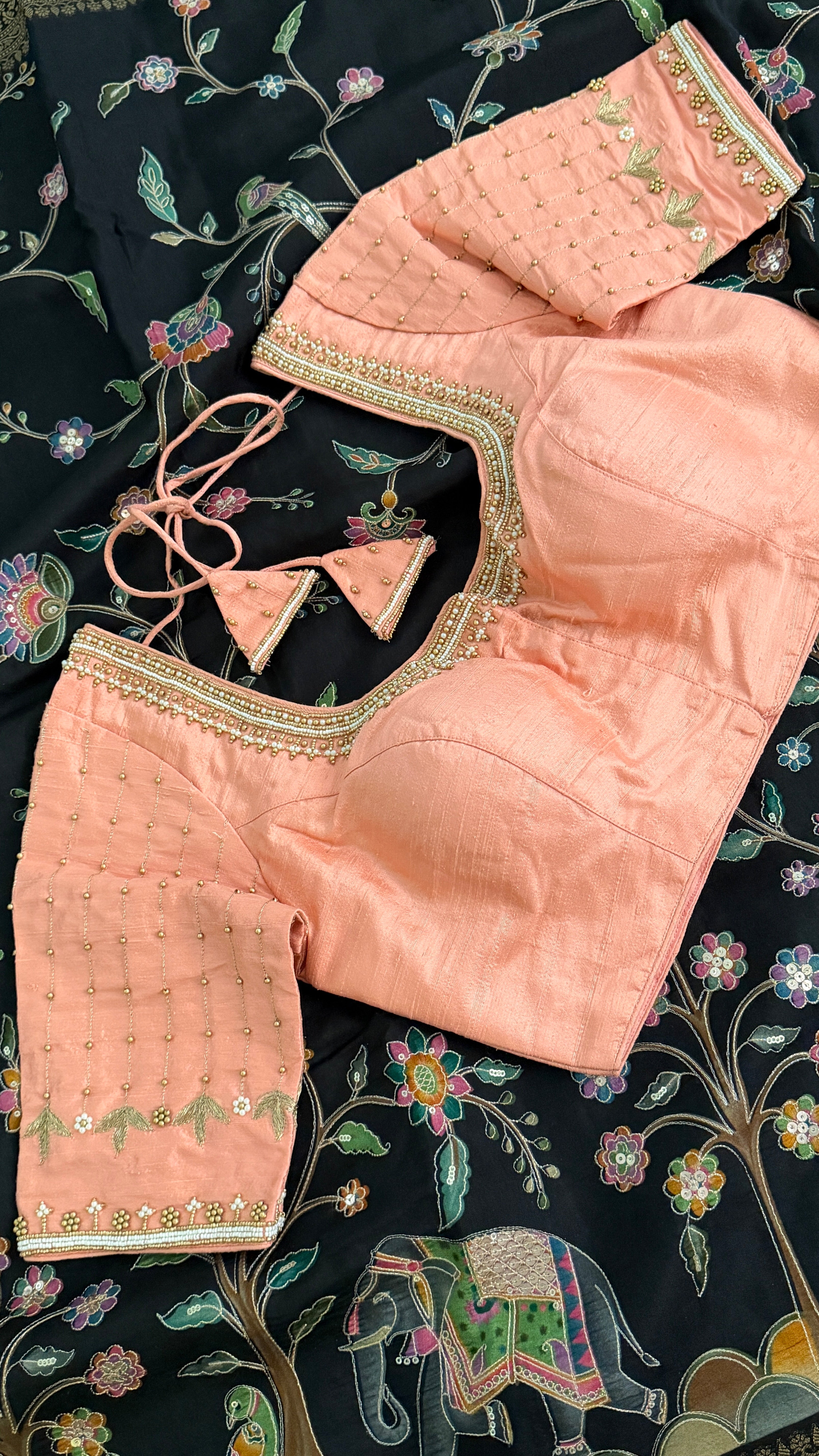 Peach Vine Drop Blouse