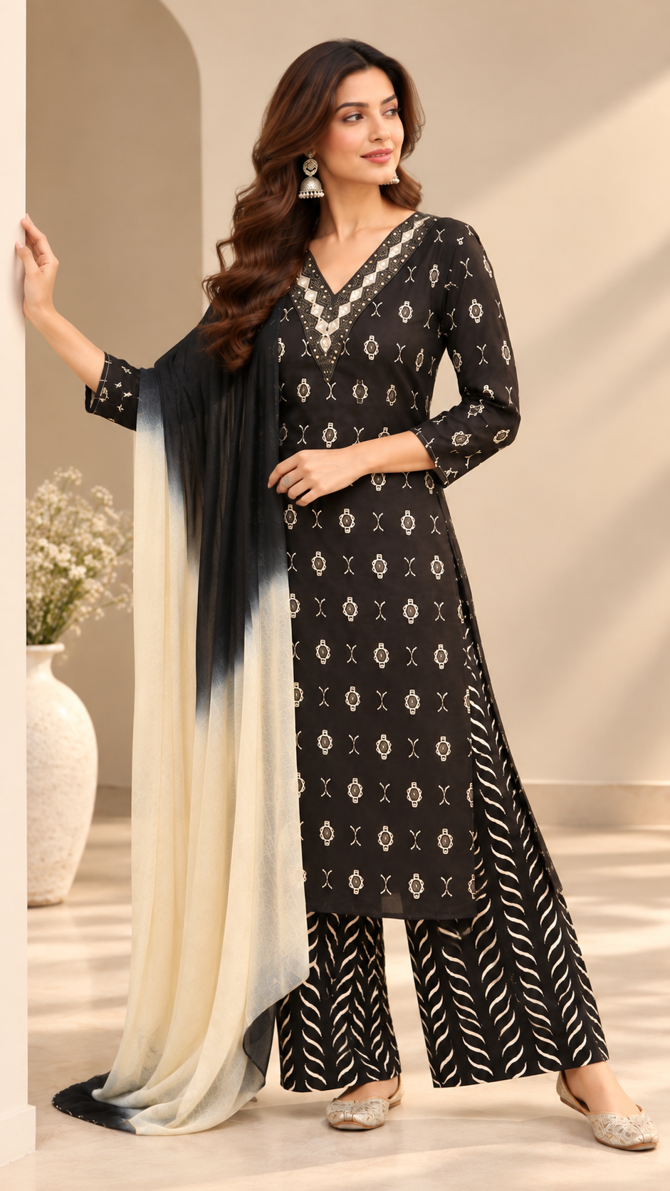 Grey Rayon Cotton Straight Cut Suit
