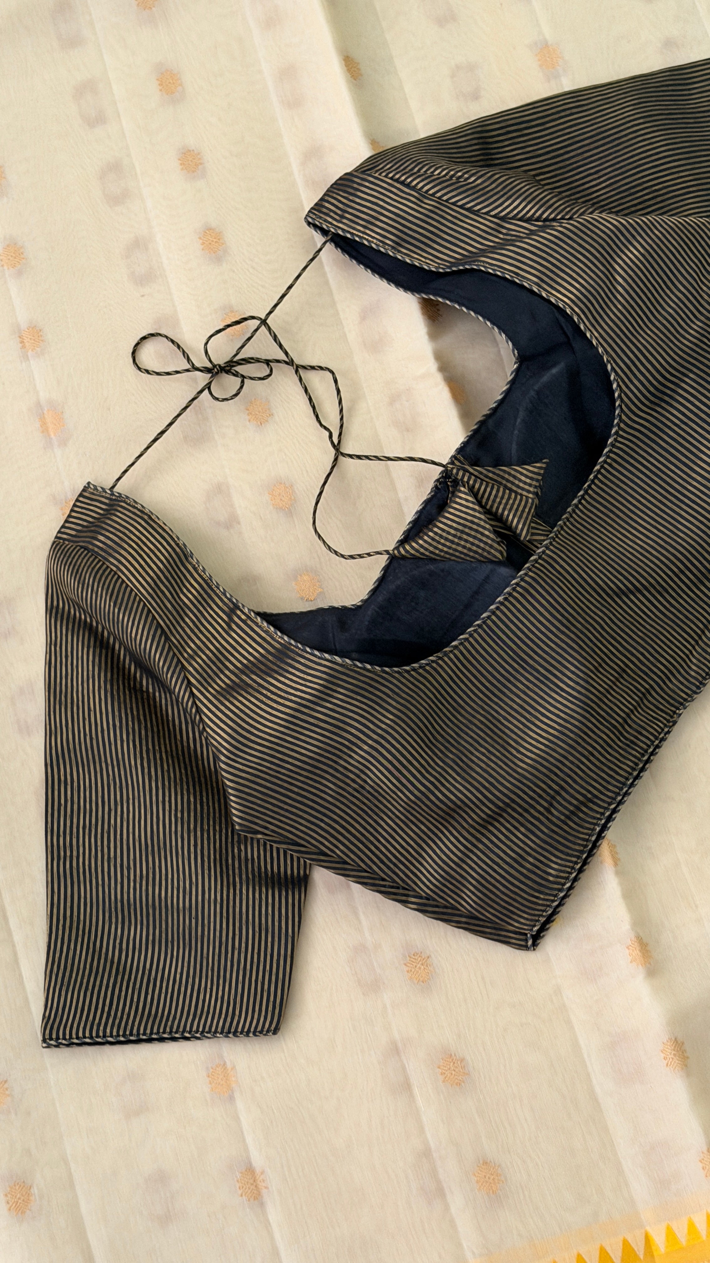 Black & Gold Stripe Blouse