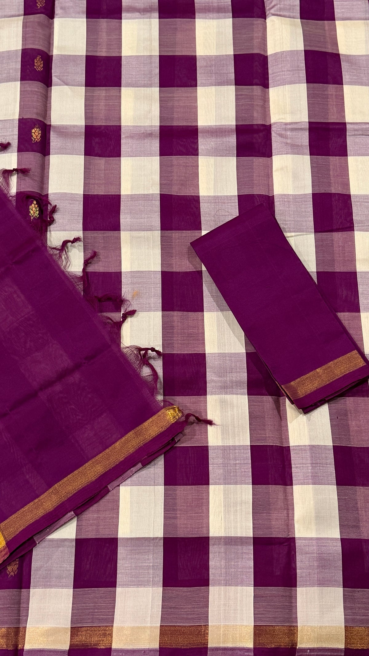 Magenta Venkatagiri Seiko Saree
