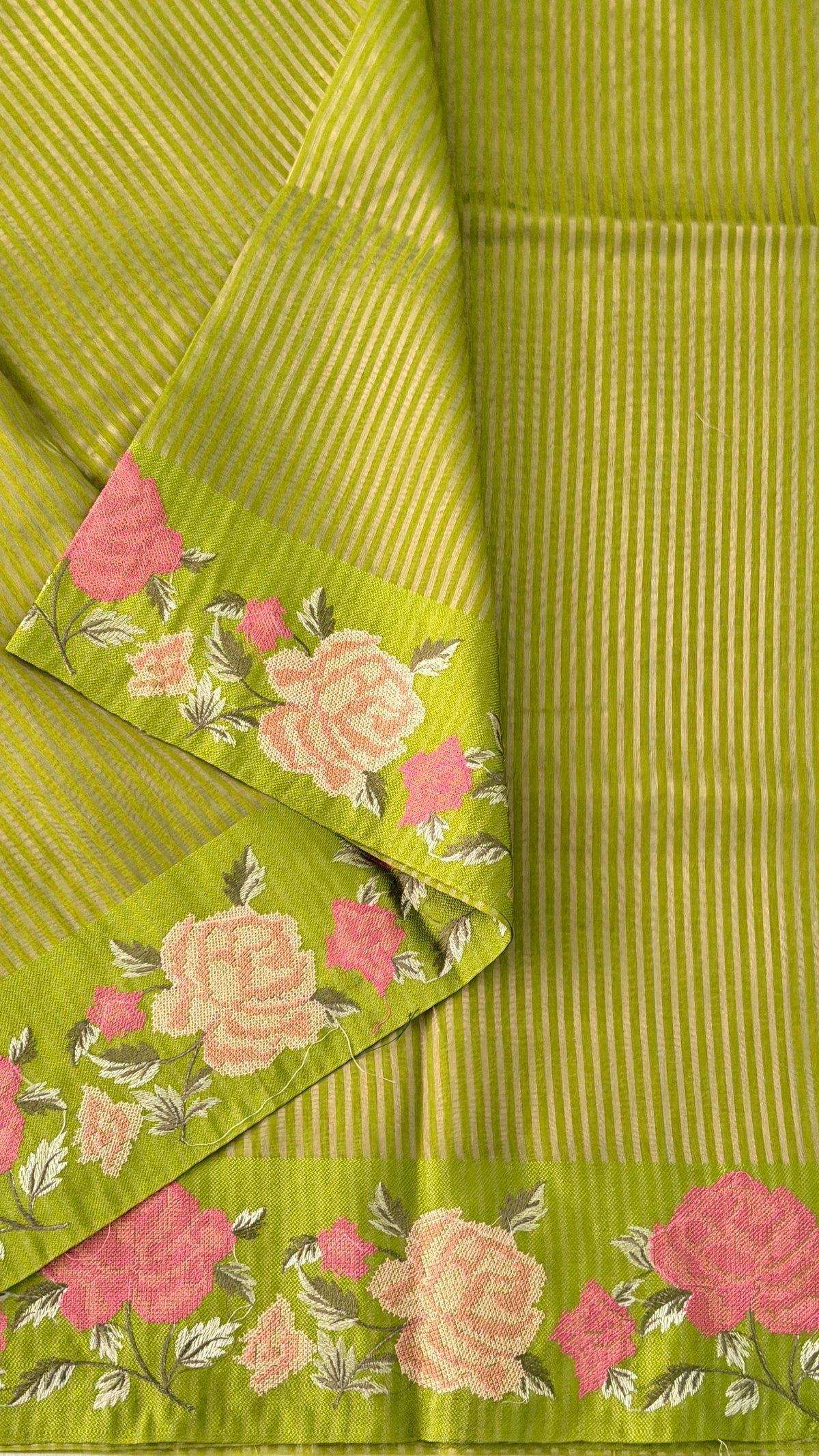 Green Tissue Silk Saree