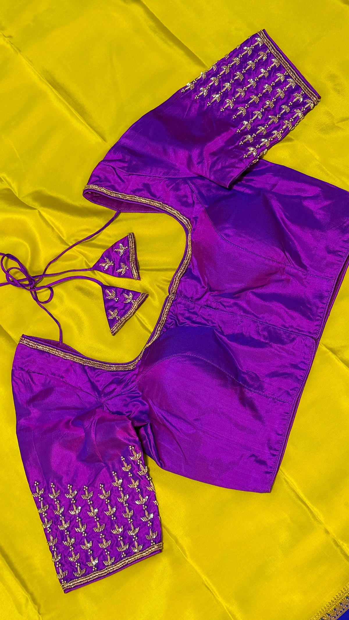 Purple Pure Silk Blouse