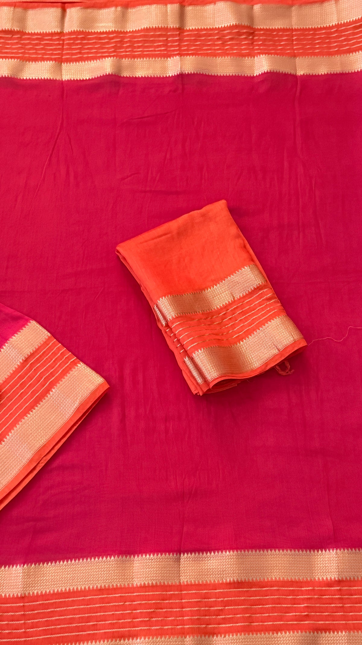 Red Soft Cotton Saree