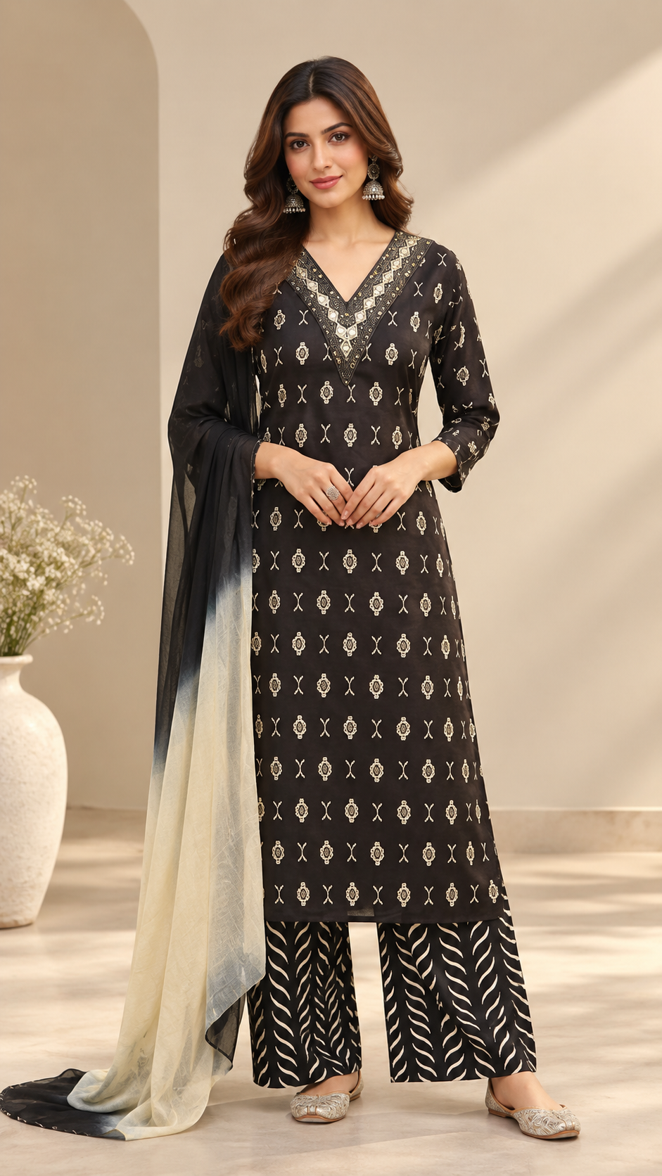 Grey Rayon Cotton Straight Cut Suit