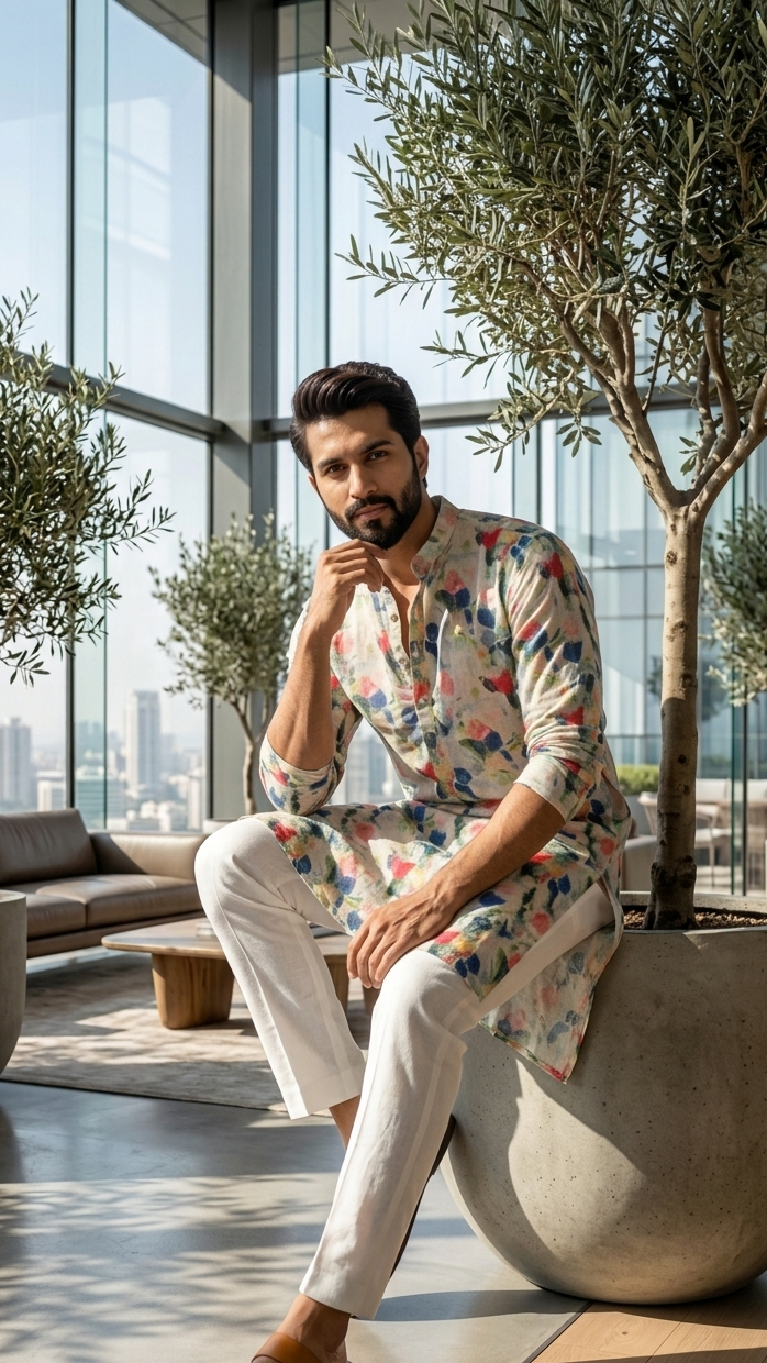 Multicolor Kurta Set