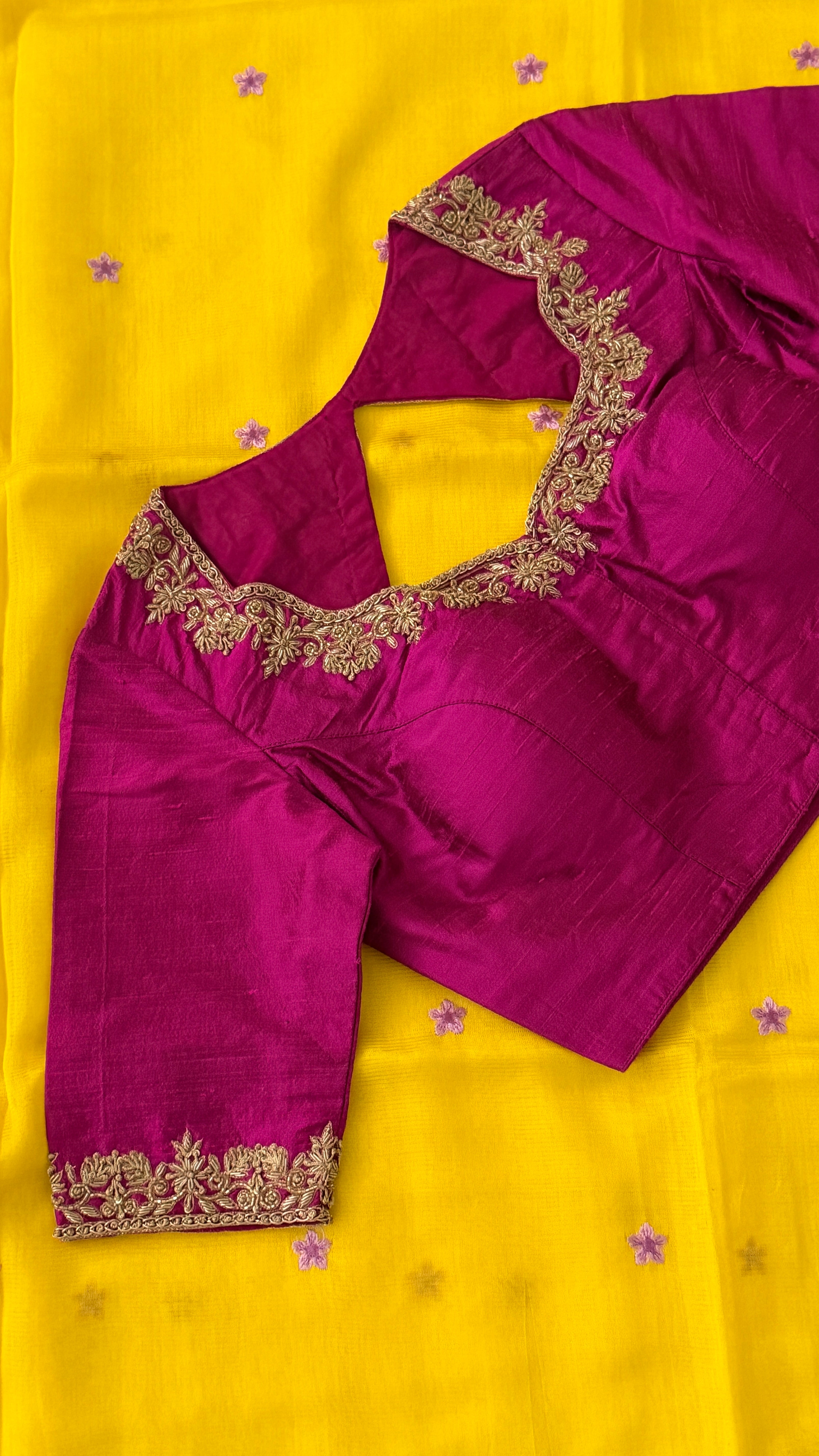 Magenta Zardosi Blouse